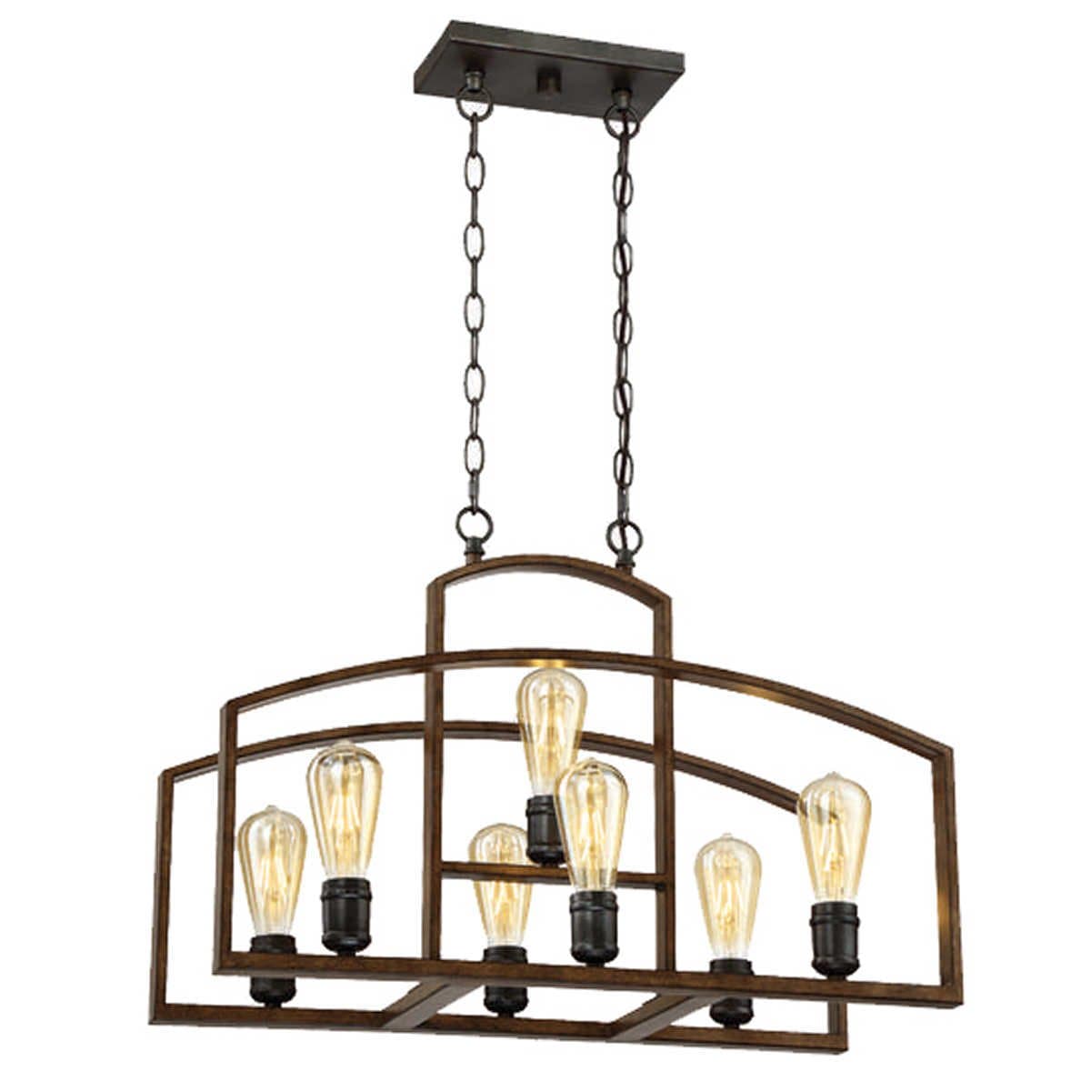 Design Solutions International 7 Edison Light LED Chandelier