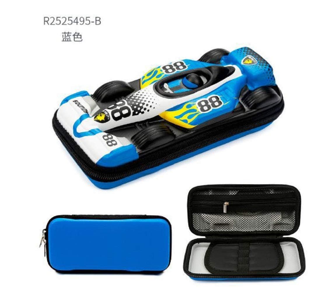 Shoppertize Car Shape Latest Multipurpose Pencil Case, Hardtop Large Capacity 3D Embossed Car Pencil Case for Boys| Pencil Box for Boys