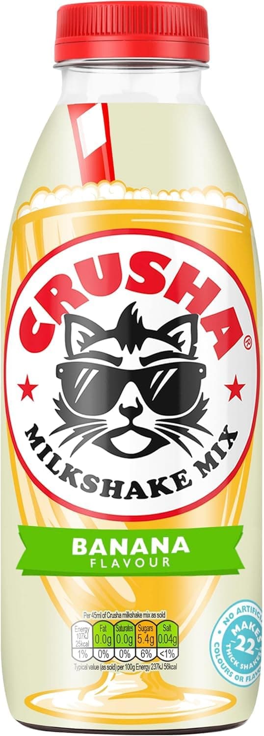 Crusha Milk Shake Syrup 1ltr (Banana, 1)