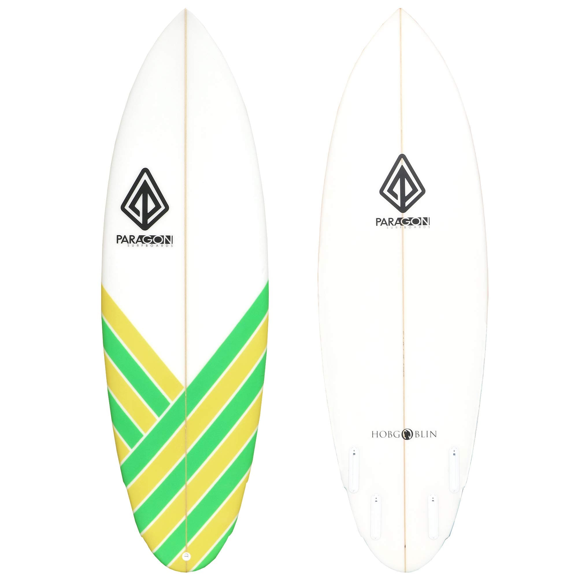 High Performance Hobgoblin | Fast & Fun Shortboard Surf Board, Ideal for Intermediate to Advanced Surfers | 5'8" x 20.7" x 2.3" | Green/Yellow