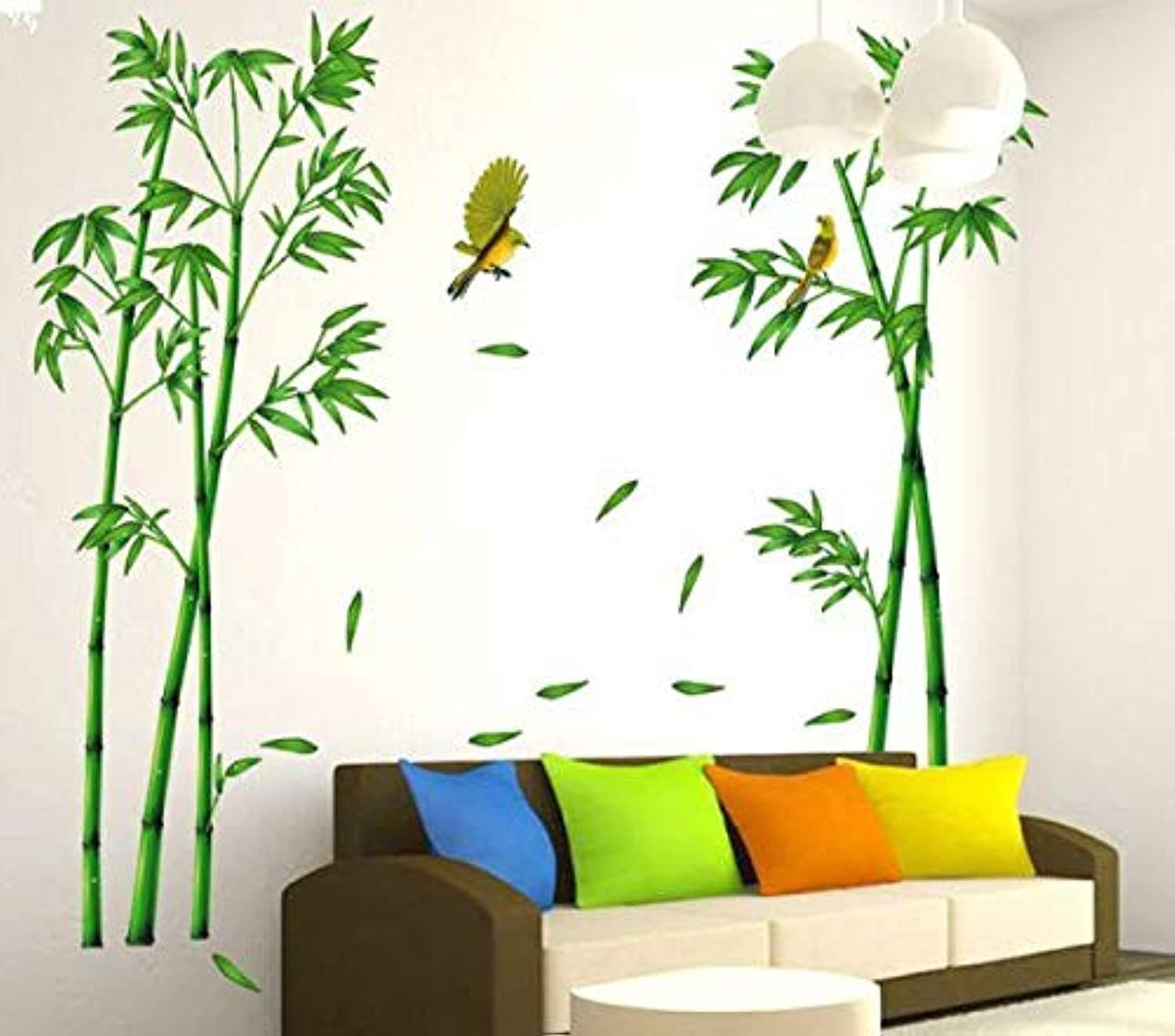DIY Removable Bamboo Wall Stickers for Home Decor