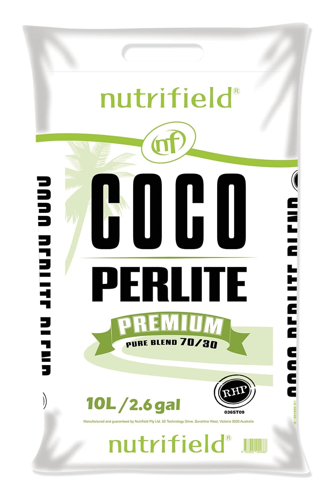 Coco Coir Perlite Mix 10 Liter - 70/30 Blend - Pre Buffered with Calcium, Organic Coconut Coir & Perlite for Plants - Hydroponic, Indoor & Outdoor, Grow Bags & House Plants