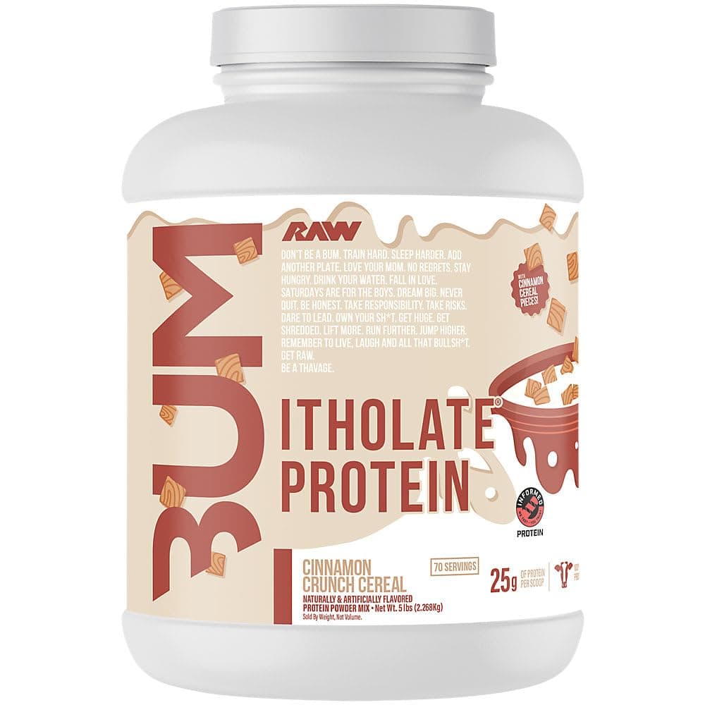 RAW CBUM Series Itholate Protein Powder - Cinnamon Crunch Cereal (5 lbs./73 Servings)