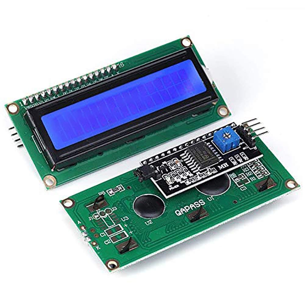 16x2 1602 LCD Arduino Display Screen Blue + IIC I2C Module Interface Adapter Arduino Uno Raspberry pi 2 Pack