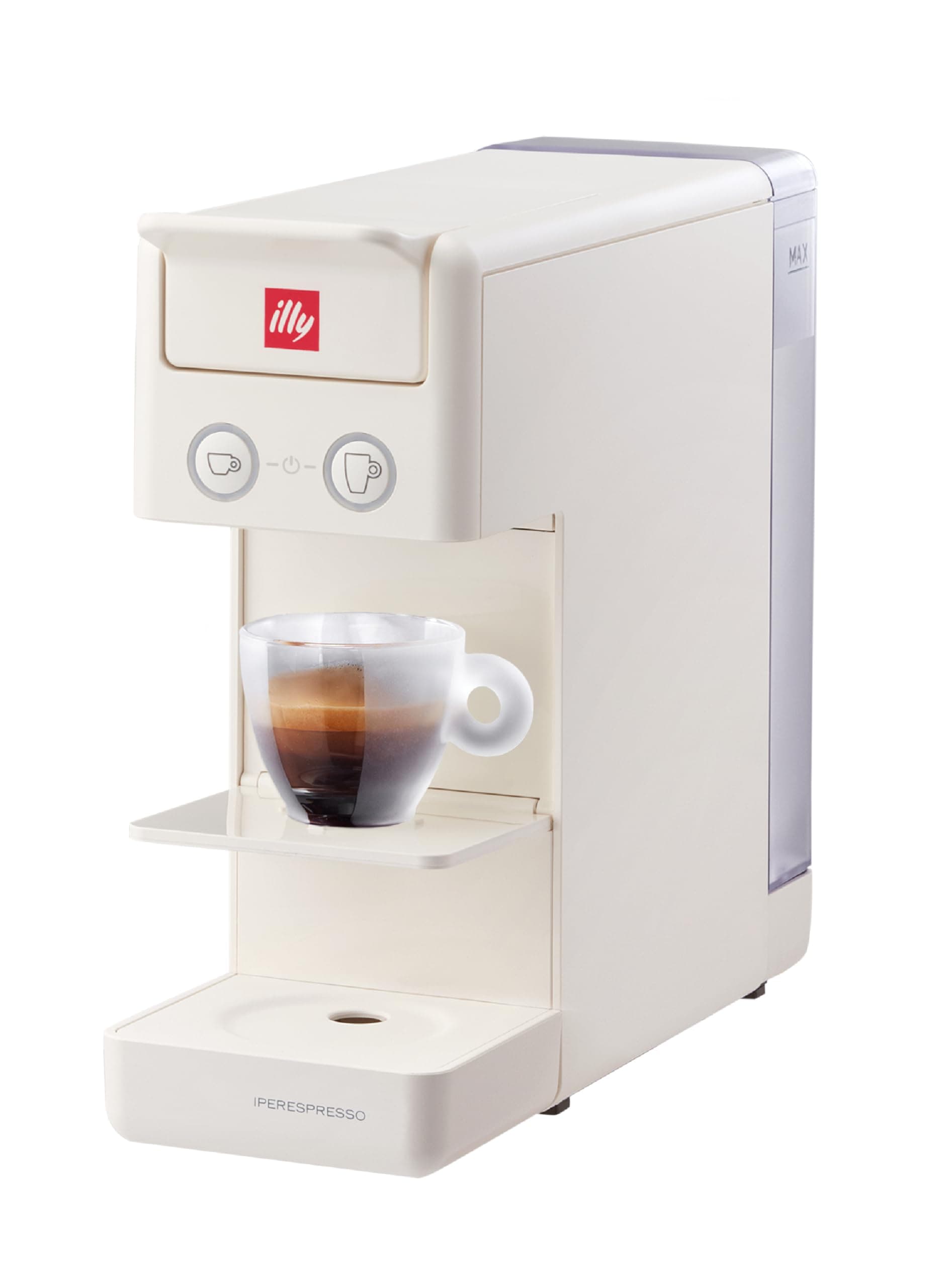 Illy Y3.3 Espresso Machine, Single Serve Coffee Machine For Iperespresso Capsules, Single Cup Espresso Maker, 19bar. White Colour, UAE Version With 1 Warranty.