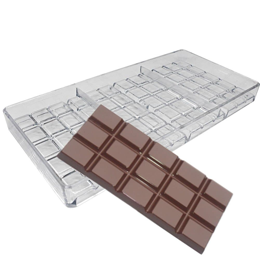 Goldbaking Chocolate Bar Maker Injection Hard Polycarbonate Chocolate Mold PC Candy Mould