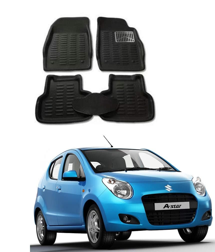 Atc Polyurethane 4D Mat for Maruti Suzuki A-Star Model Year: 2013-2019 (Black)