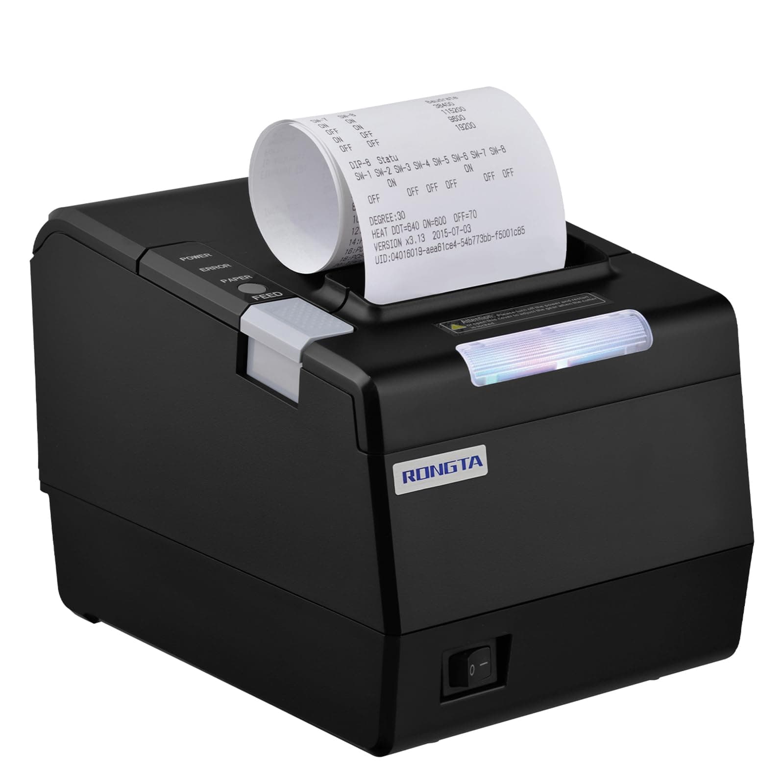 POS Printer, 80mm Thermal Receipt Printer, Restaurant Kitchen Printer with Auto Cutter, USB Serial Ethernet Interface, ESC/POS Command, Support Cash Drawer for Windows/Mac/Linux(RP850)