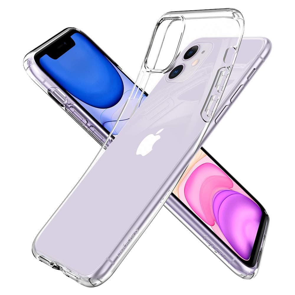 - Spigen Liquid Crystal Back Cover Case for iPhone 11, Clear Transparent, Flexible Protection - TPU | Crystal Clear