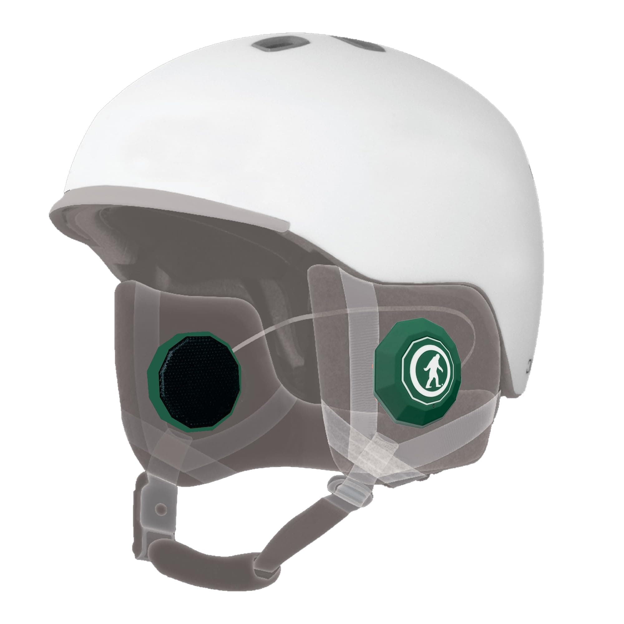 Outdoor Tech - Chips 3.0 Bluetooth Helmet Speakers - True Wireless Helmet Bluetooth Headphones for Skiing - Snowboarding - Mountain Biking - and Climbing - Green