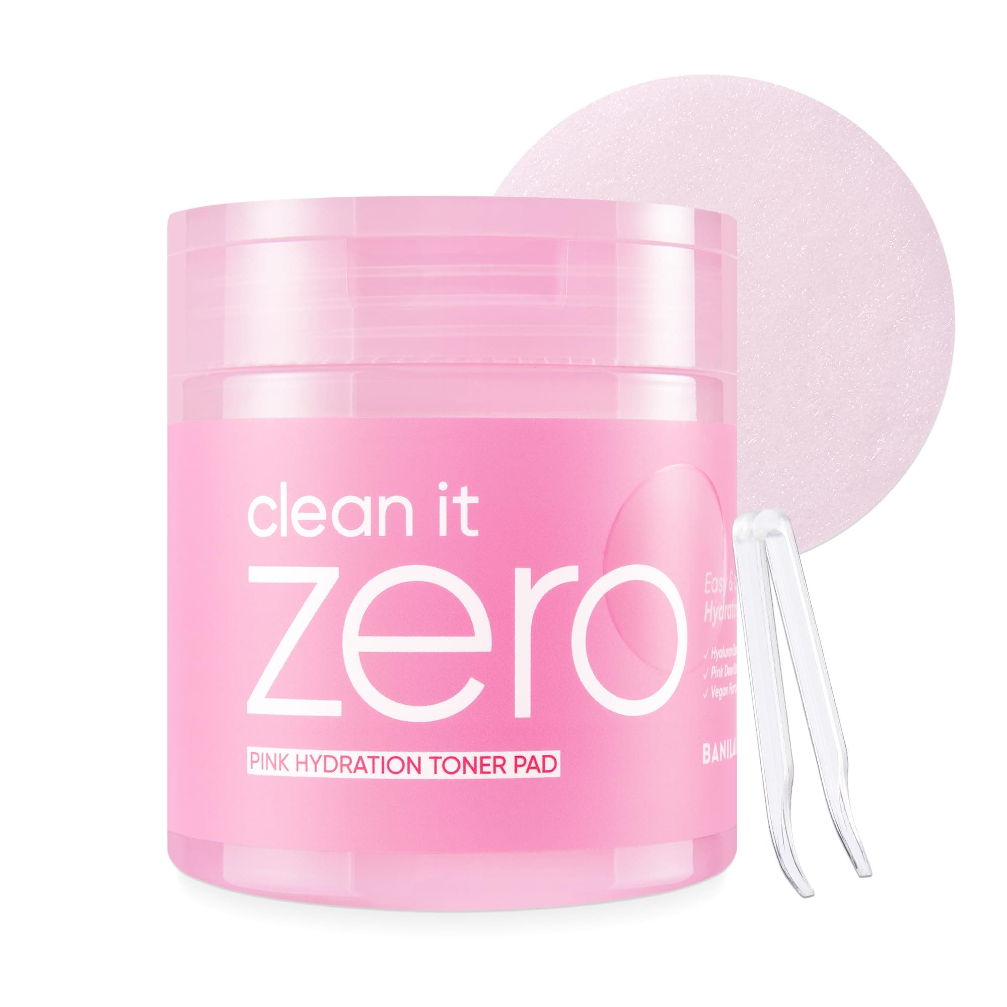 Clean it Zero Pink Hydration Toner Pads (70 Wipes)