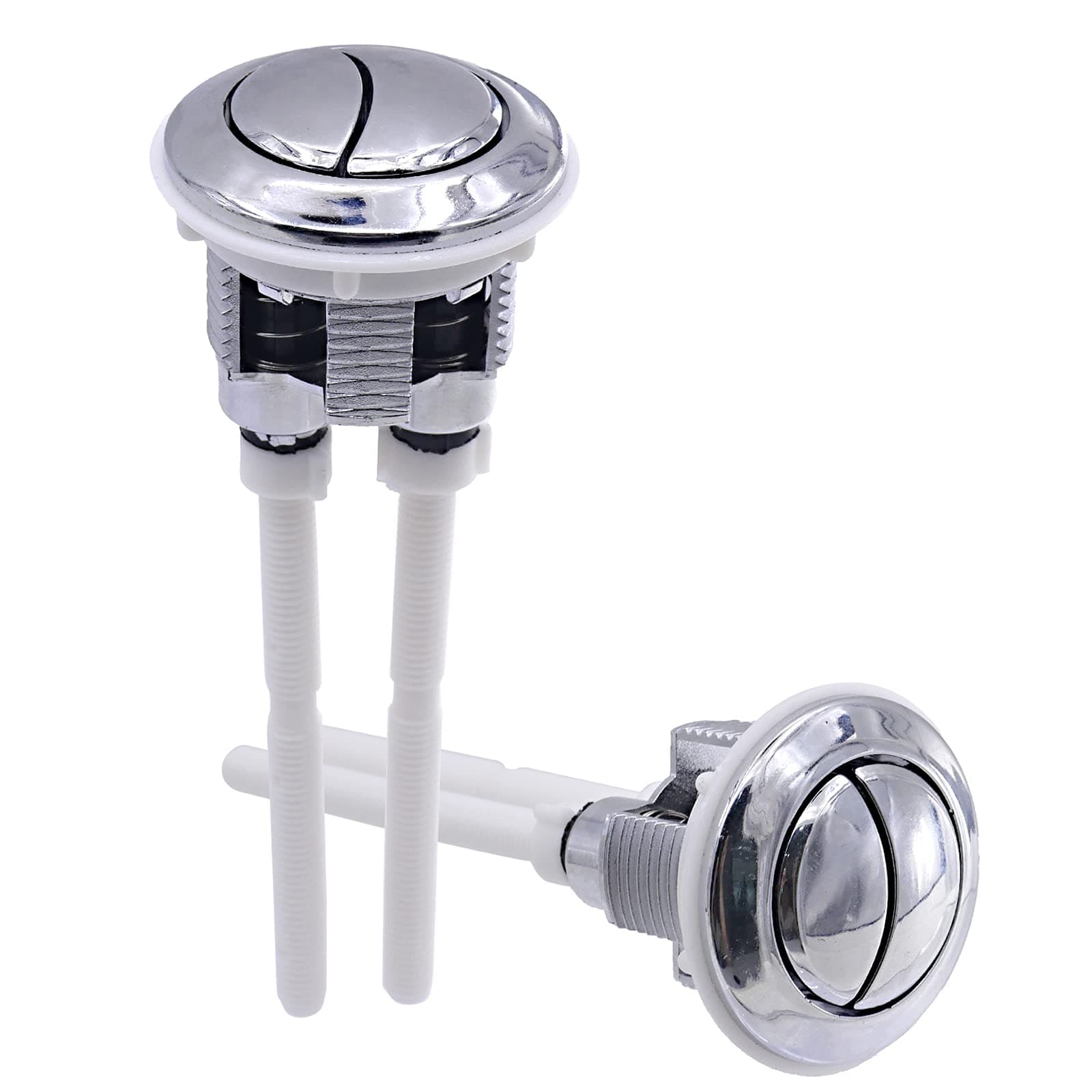 Standard 38 mm Dual Flush Toilet Push Button 2 Pcs DBOO Toilet Water Tank Push Botton Robs High Pressure Pumping Accessories Cistern Replacement Repair Part