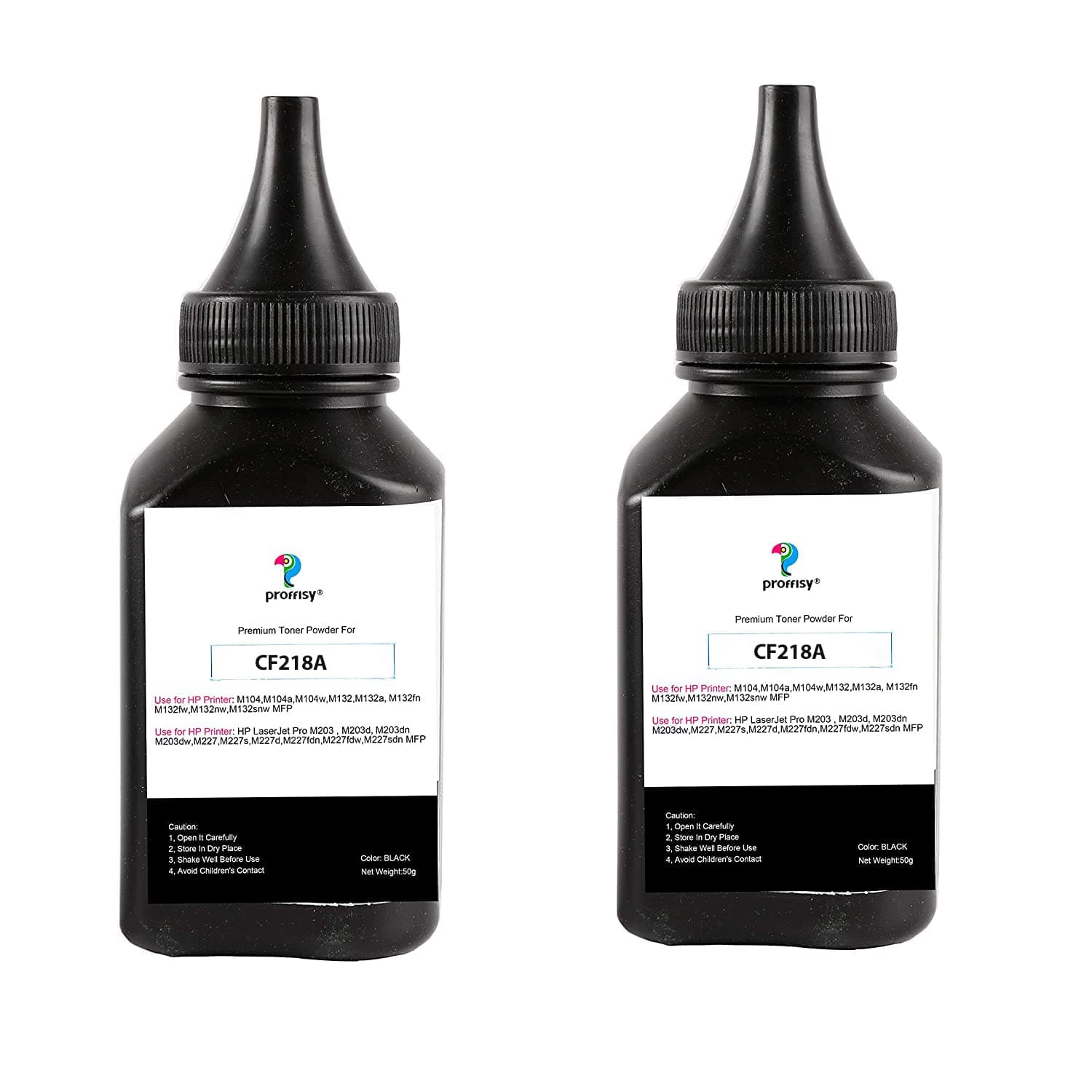 proffisy 2 Pack 18A Toner Powder Compatible with HP 18A CF218A Toner Cartridge -50g Per Bottle