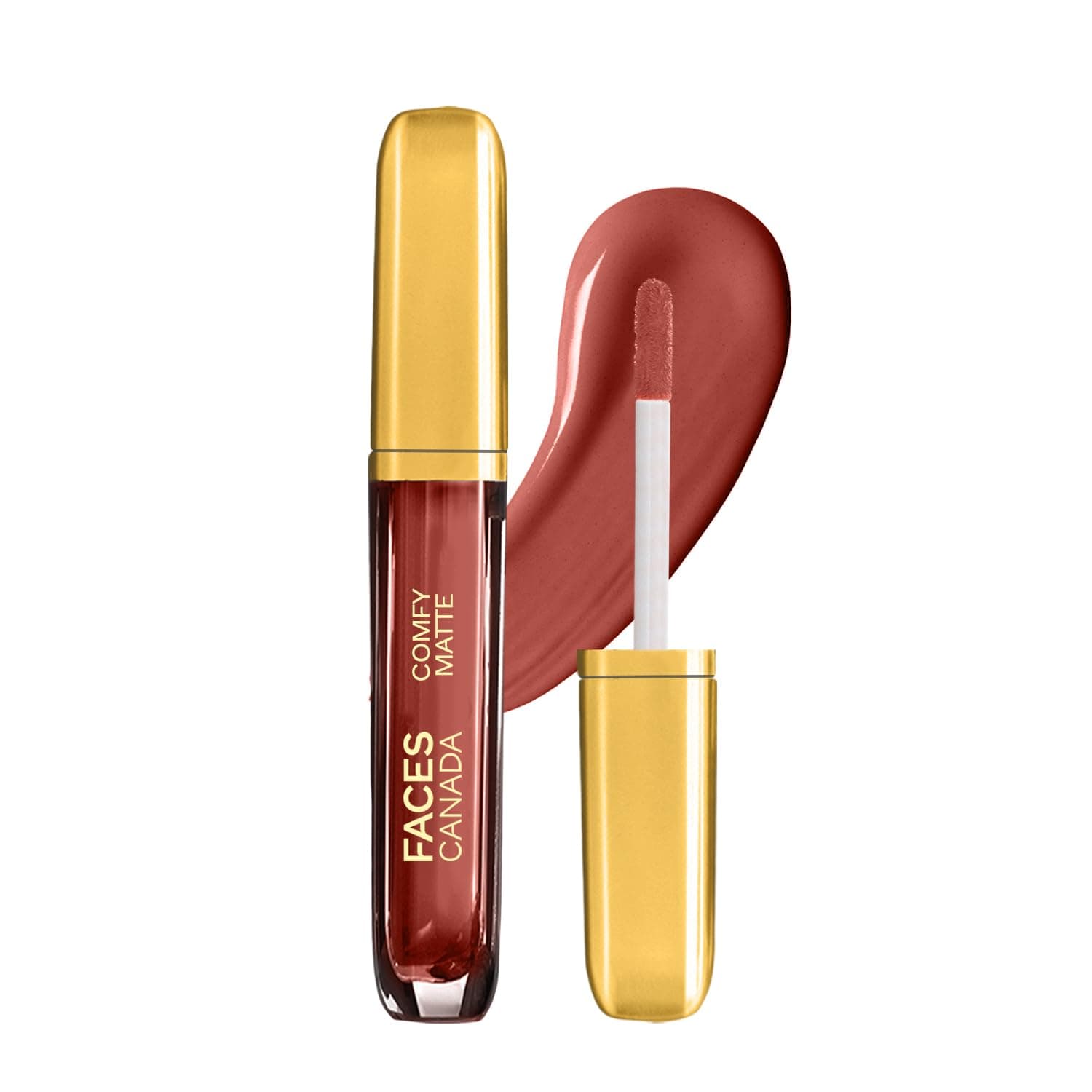 FACESCANADA Comfy Matte Liquid Lipstick - Lowkey Charm 30, 3.8 ml | Comfortable 10HR Longstay | Intense Matte Color | Almond Oil & Vitamin E Infused | Super Smooth | No Dryness | No Alcohol