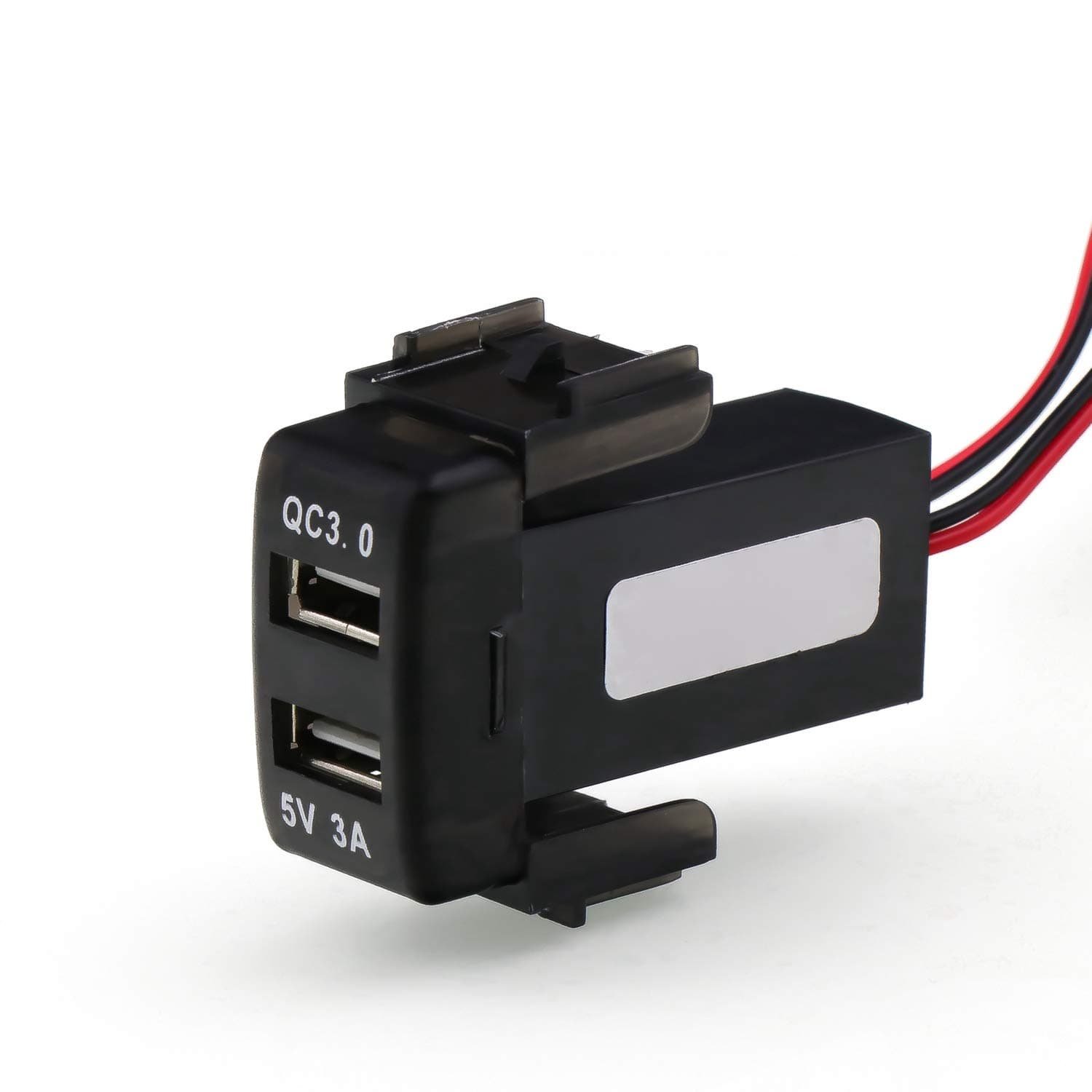 QC3.0+5V 3A Dual USB Power Socket, Quick Charge Car Charger USB Adapter for Smart Phone PDA Android GPS Use for Nissan