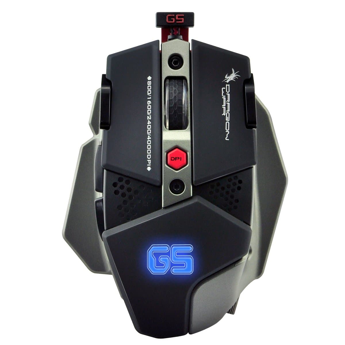 Dragon War G5 Warlord Blue Sensor Gaming Mouse with Marco Function