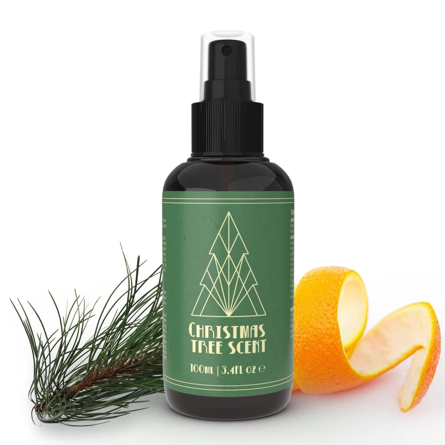 NDL Pine Christmas Tree Scent - A Tree Spray & Room Spray with: Pine Essential Oils, Giving off Christmas Scents - Christmas Essential Oil Blend With Christmas Pine Needle Essential Oil, 100ml