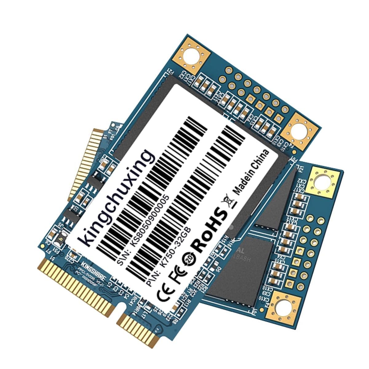 128GB mSATA SSD Mini SATA III 6Gb/s Internal Solid State Drive, 3D NAND, Compatible with Ultrabook Desktop PC Laptop