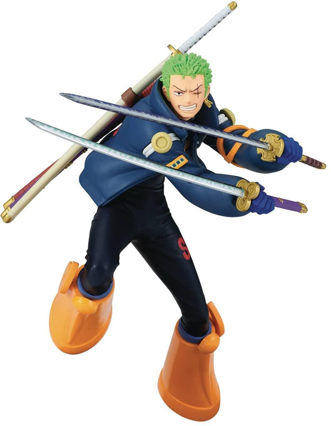 Zoro Statue With Katanas Egghead Suit 16Cm