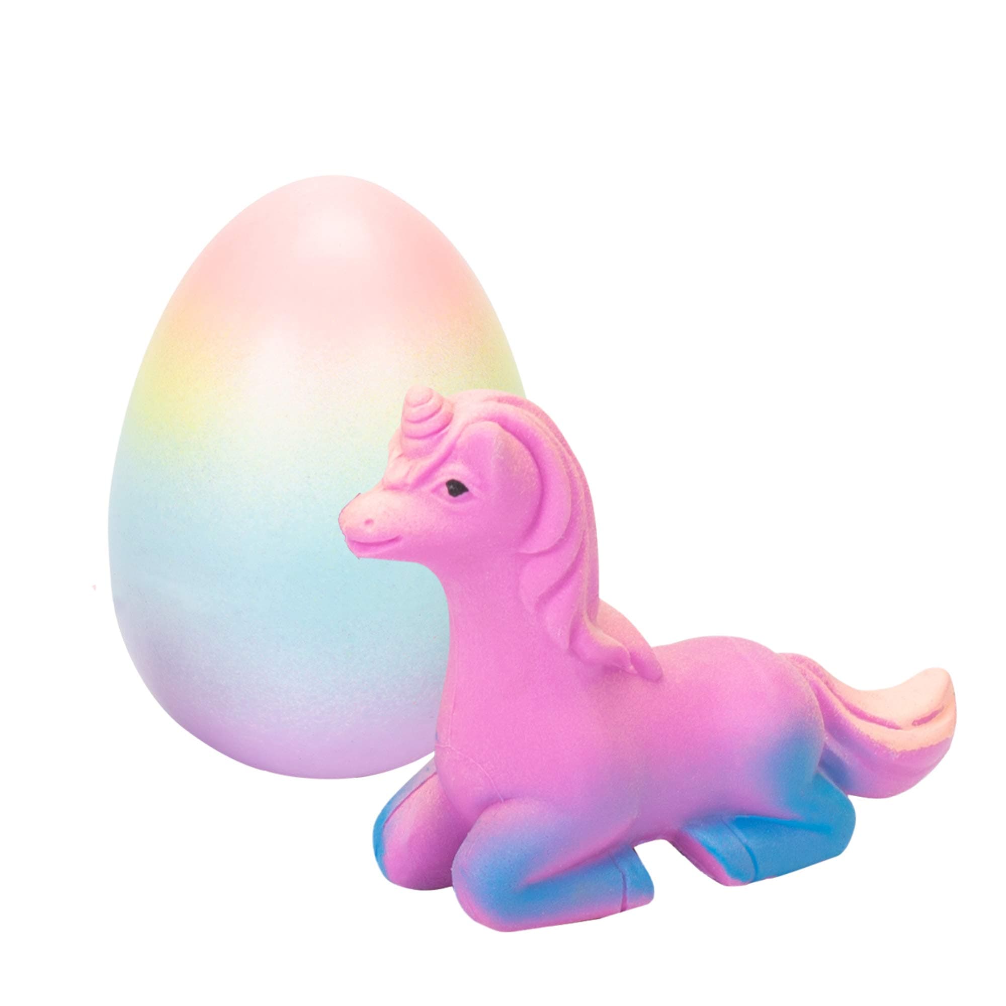 Large Growing Unicorn Hatch Egg with Rainbow Shell Kids Novelty Toy- Single