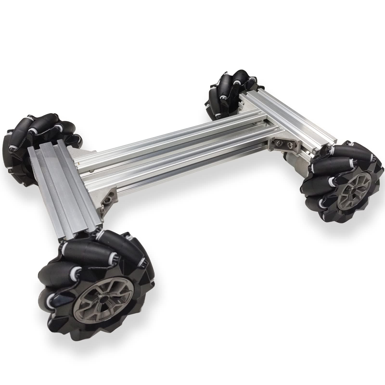 Professional Smart 4WD Metal Robot Car Chassis Kit with 97mm Mecanum Wheels, DIY RC Robotic Moving Platform,for AGV, School Eduactional Science Kits, Remote Control Robotic STEAM Model Experiment