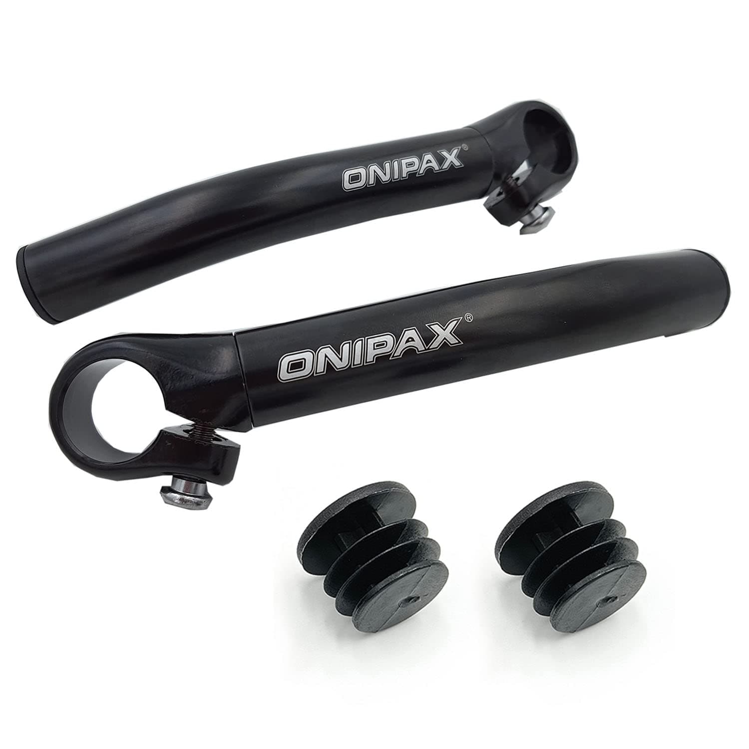ONIPAX Bicycle Bar Ends Comfortable Ergonomic for MTB Bikes 7/8” Handlebar (1 Pair)