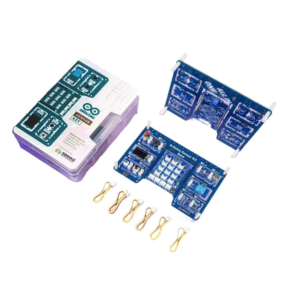 Seeed Studio Arduino Sensor Kit - All-in-one Starter Kit with 10 Sensors, 10 Lessons & Tutorial for STEAM Education - Compatible with Arduino IDE & UNO Board