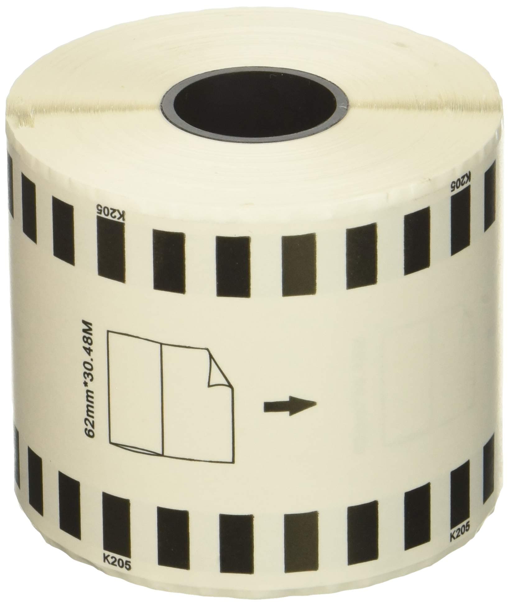 20 Rolls DK2205 DK-2205 2-3/7" x 100' Continuous Paper Labels