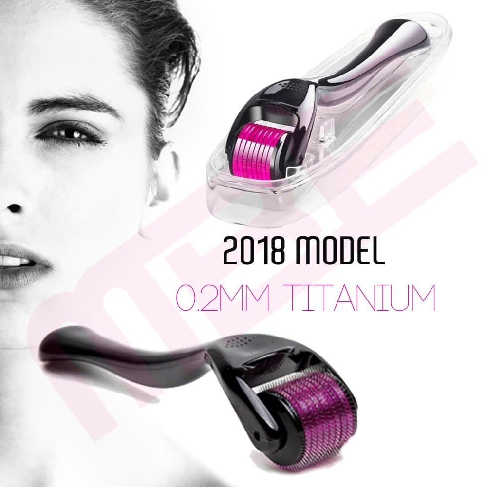Derma Roller Micro Needle Roller for Skin Internal Regeneration Anti Ageing Wrinkle Cellulite Scar Stretch Mark Treatment - Titanium Alloy 0.2mm 540