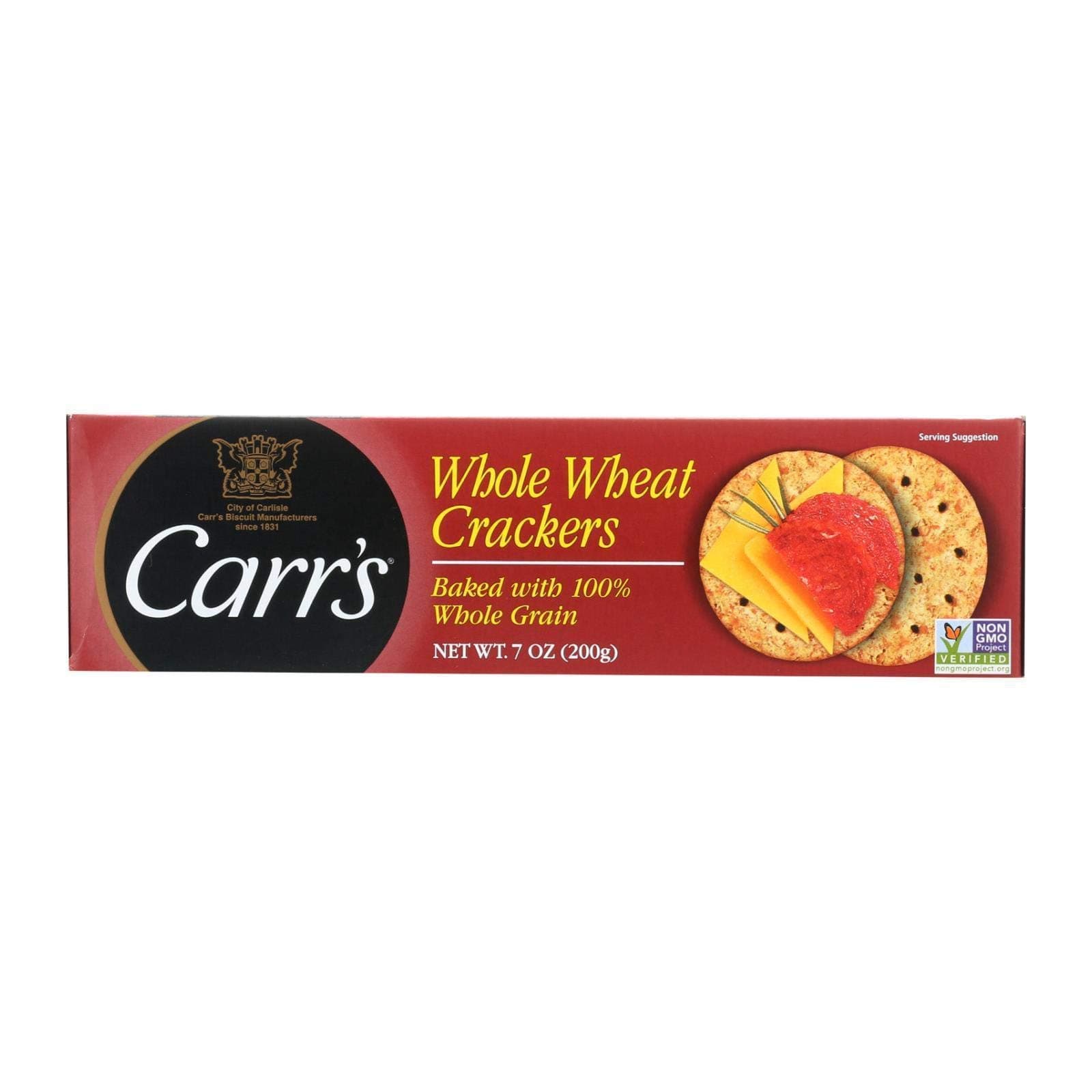 Carr's Whole Wheat Crackers, 7 Ounce