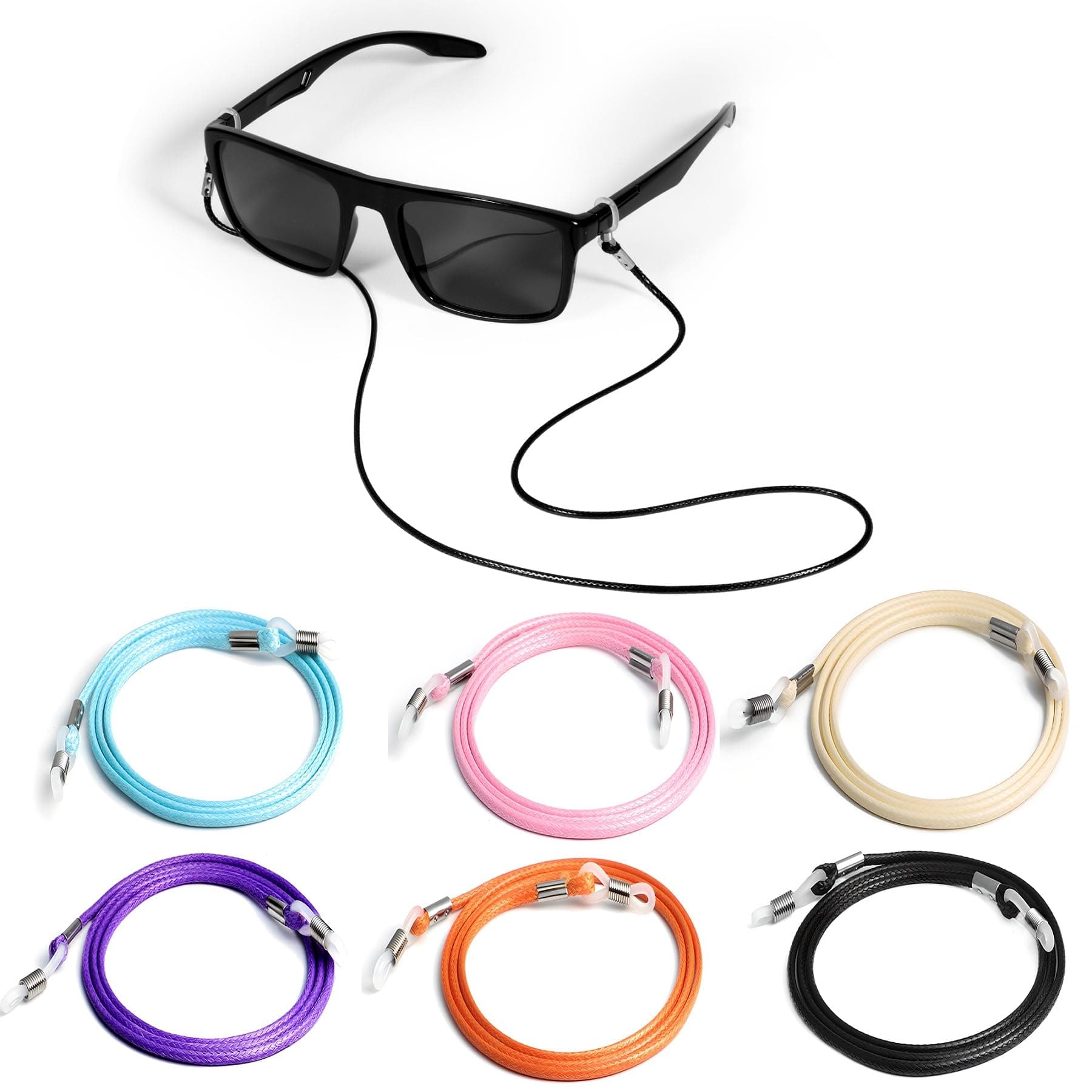 VOOGLASS Glasses Strap,Securely Keep Your Eyeglasses Around Your Neck, Practical Sunglasses Holder Strap for Men Women