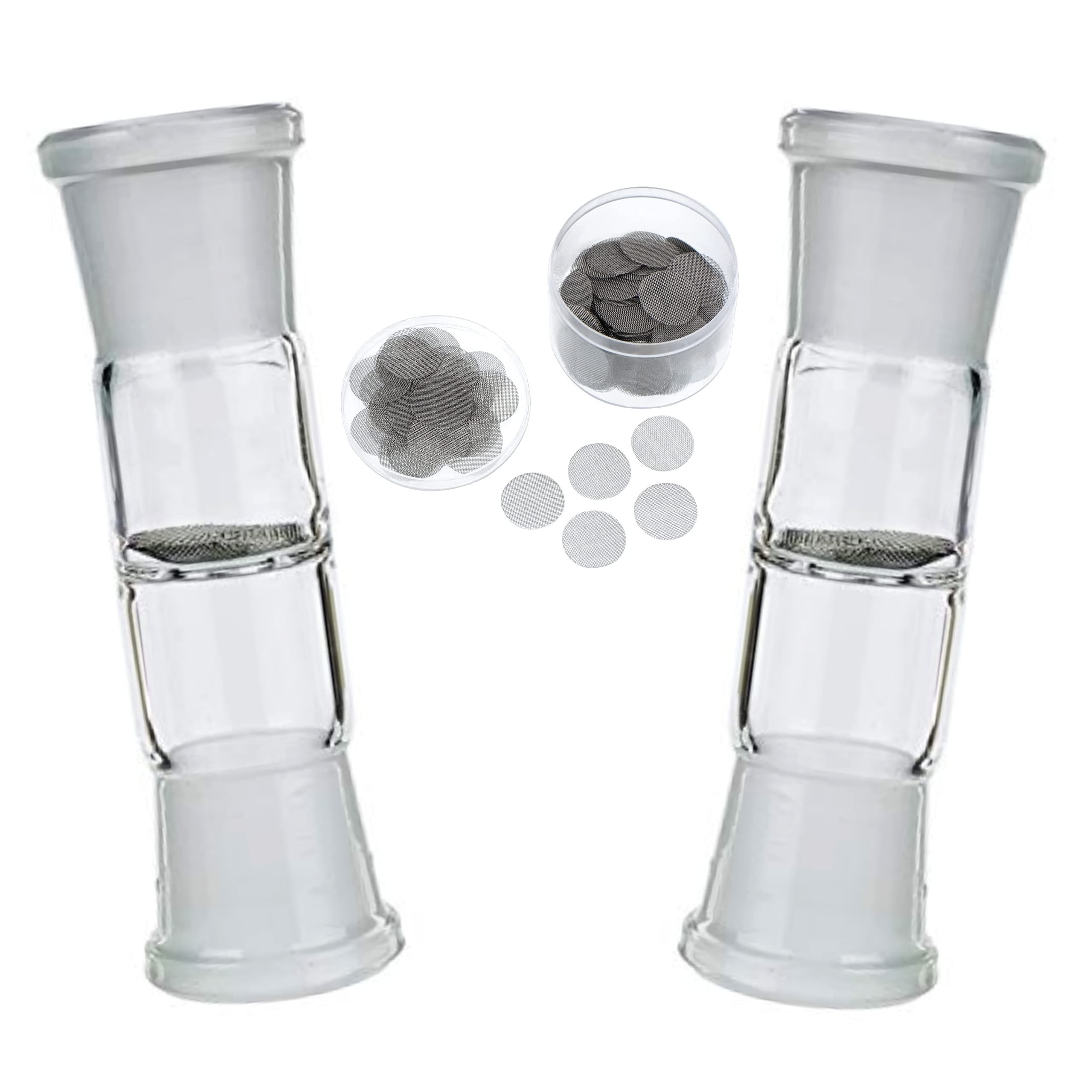 2 Pack with 20 Screens - Replacement Glass for Arizer Cyclone Bowl Part for Arizer Extreme Q and V-Tower Aromatherapy Tower Units - Cyclone Oven Bowl Glass Replacement Part Vaporizer Accessories