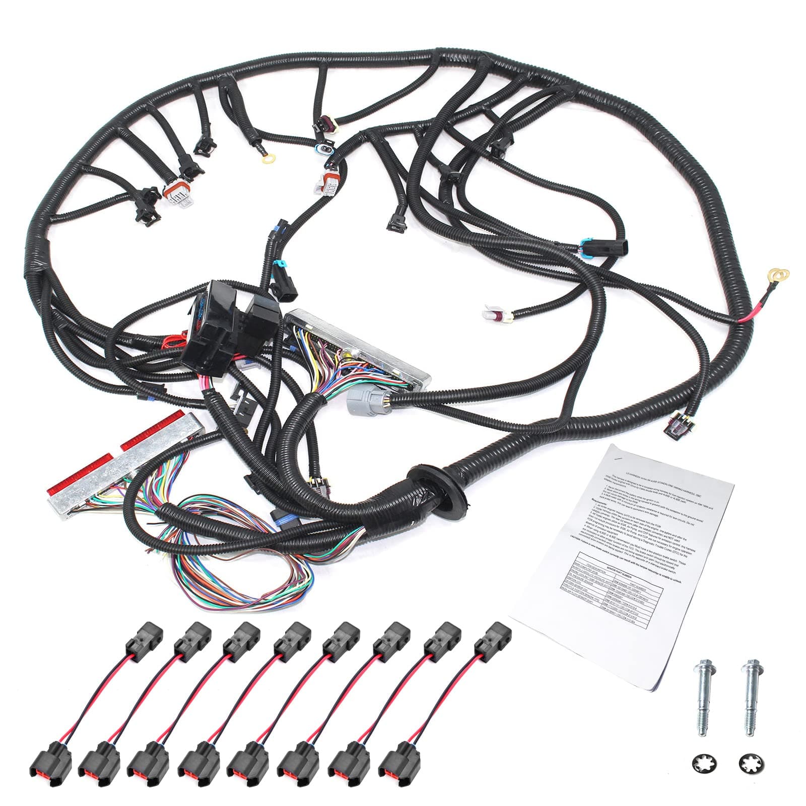 5.3 Wiring Harness ls Engine Wiring Harness Compatible with 1999-2006 DBC LS1 4.8 5.3 6.0 Vortec Drive by Cable 4L60E, with Wiring Guide Manual