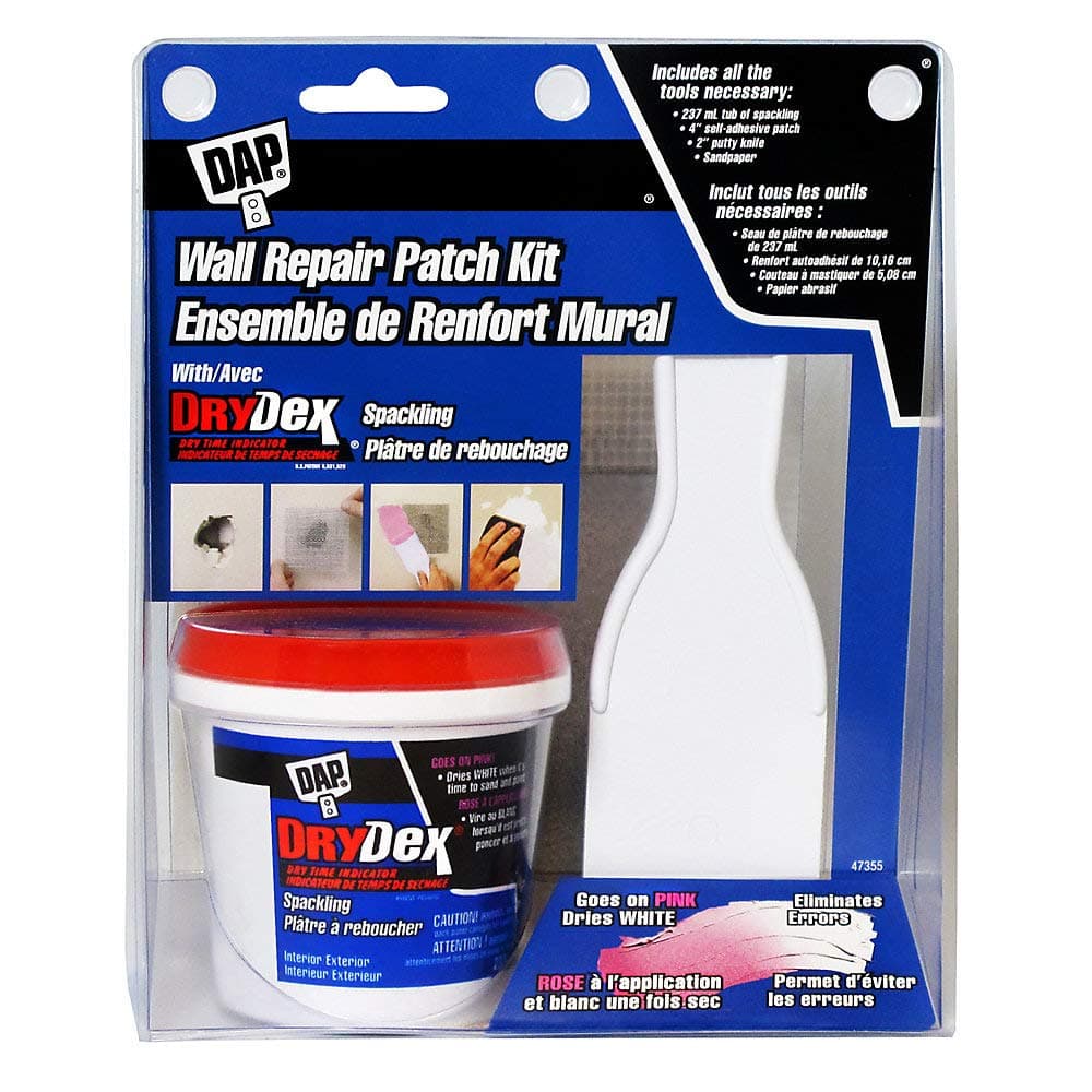 12345 3" Wall Repair Patch Kit with DryDex Spackling