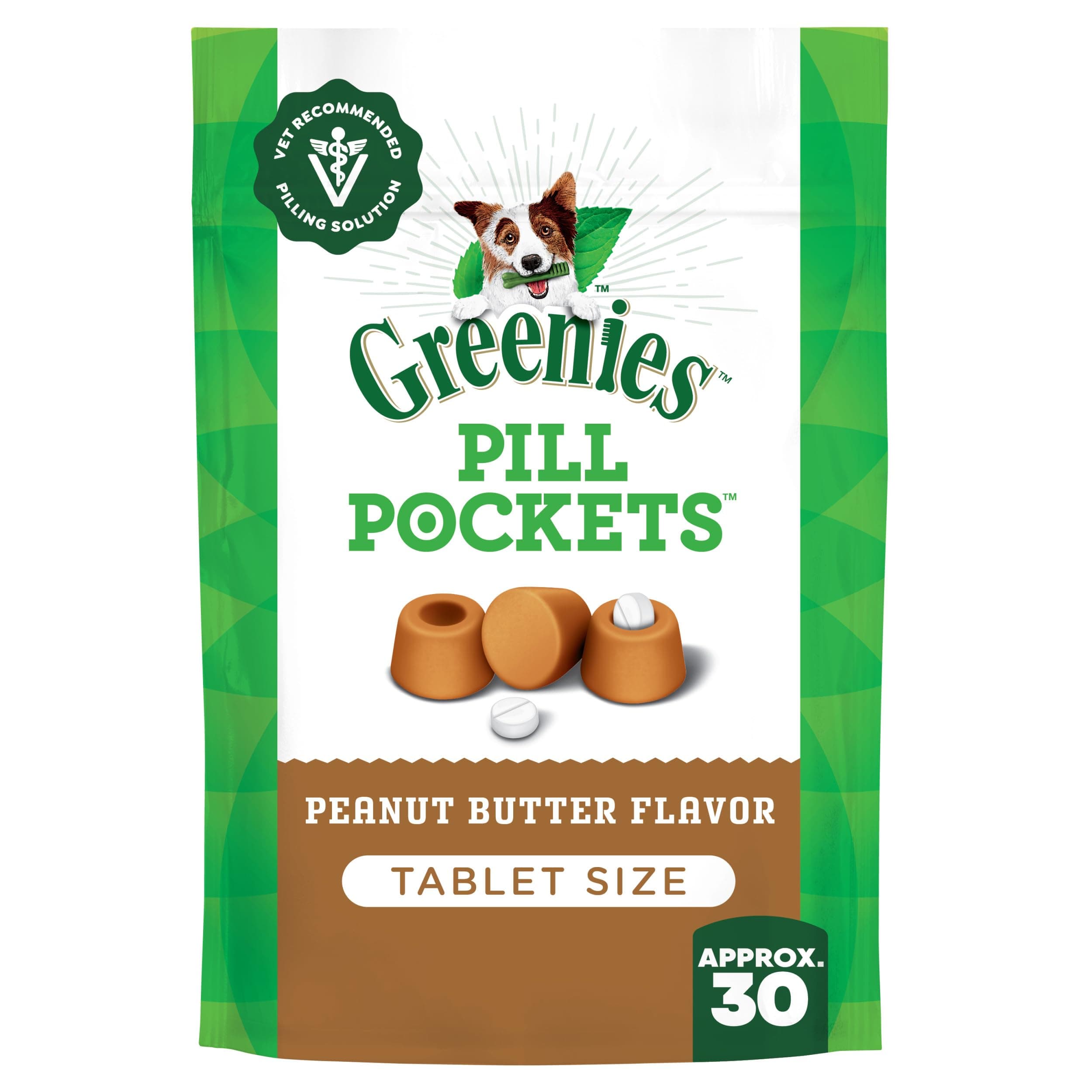 Pill Pockets Tablets 3.2-Ounce Peanut Butter AD
