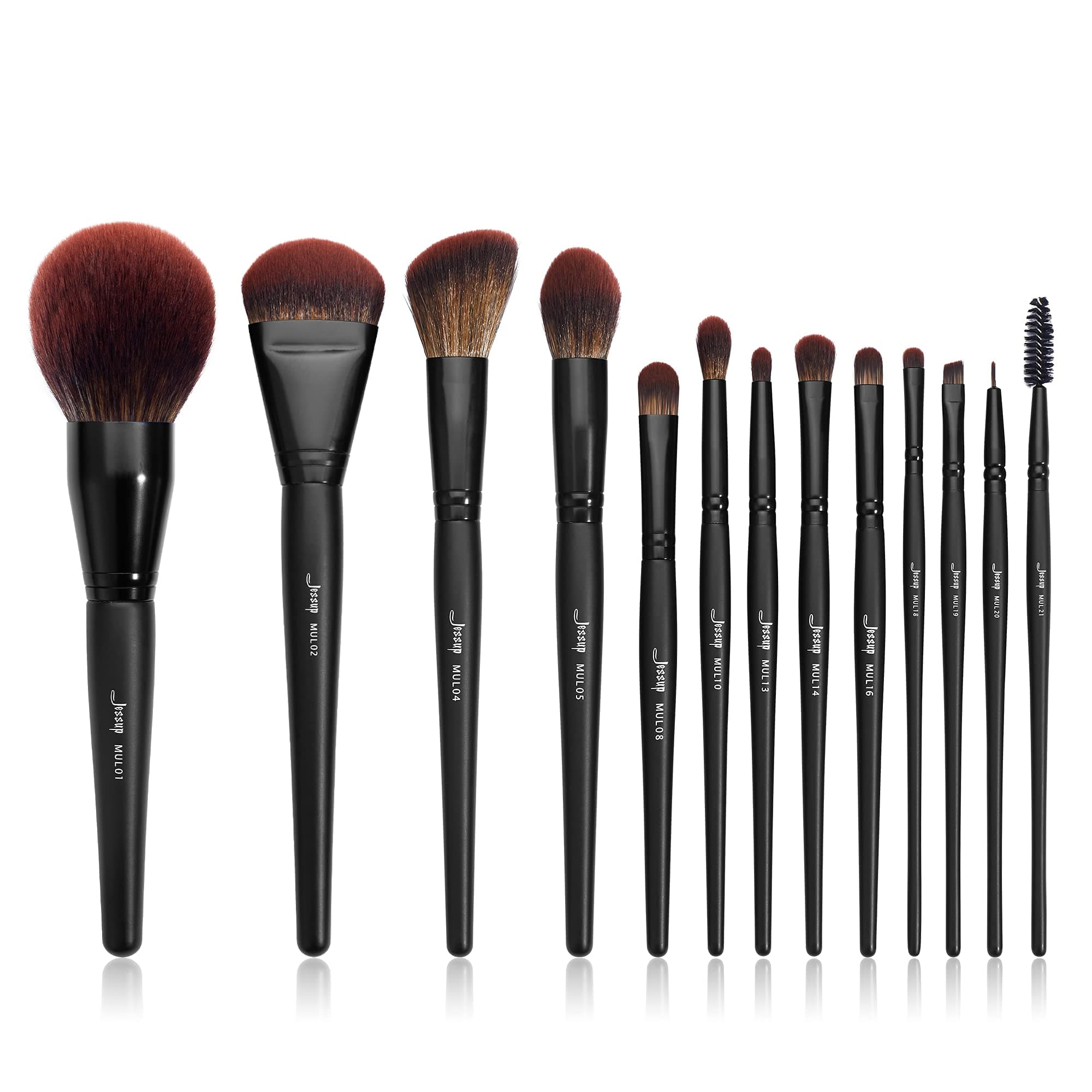 Jessup Essential Makeup Brush Set Black