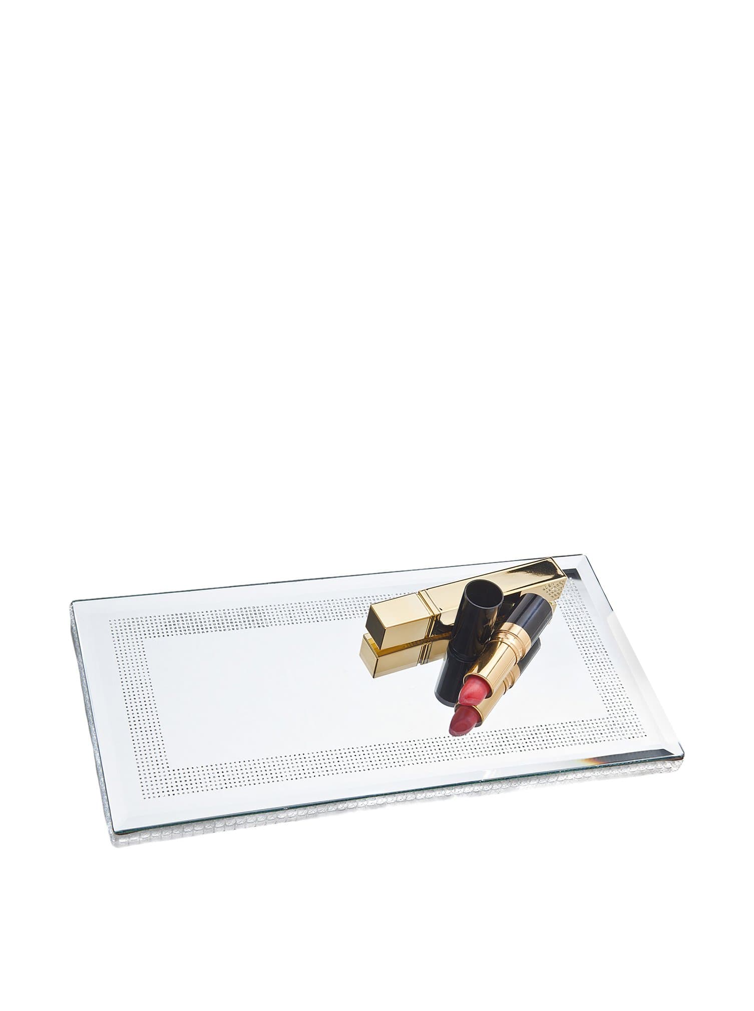 STUDIO SILVERSMITHS Mirrored Serving Tray Size: 15" H x 8" W x 0.5" D