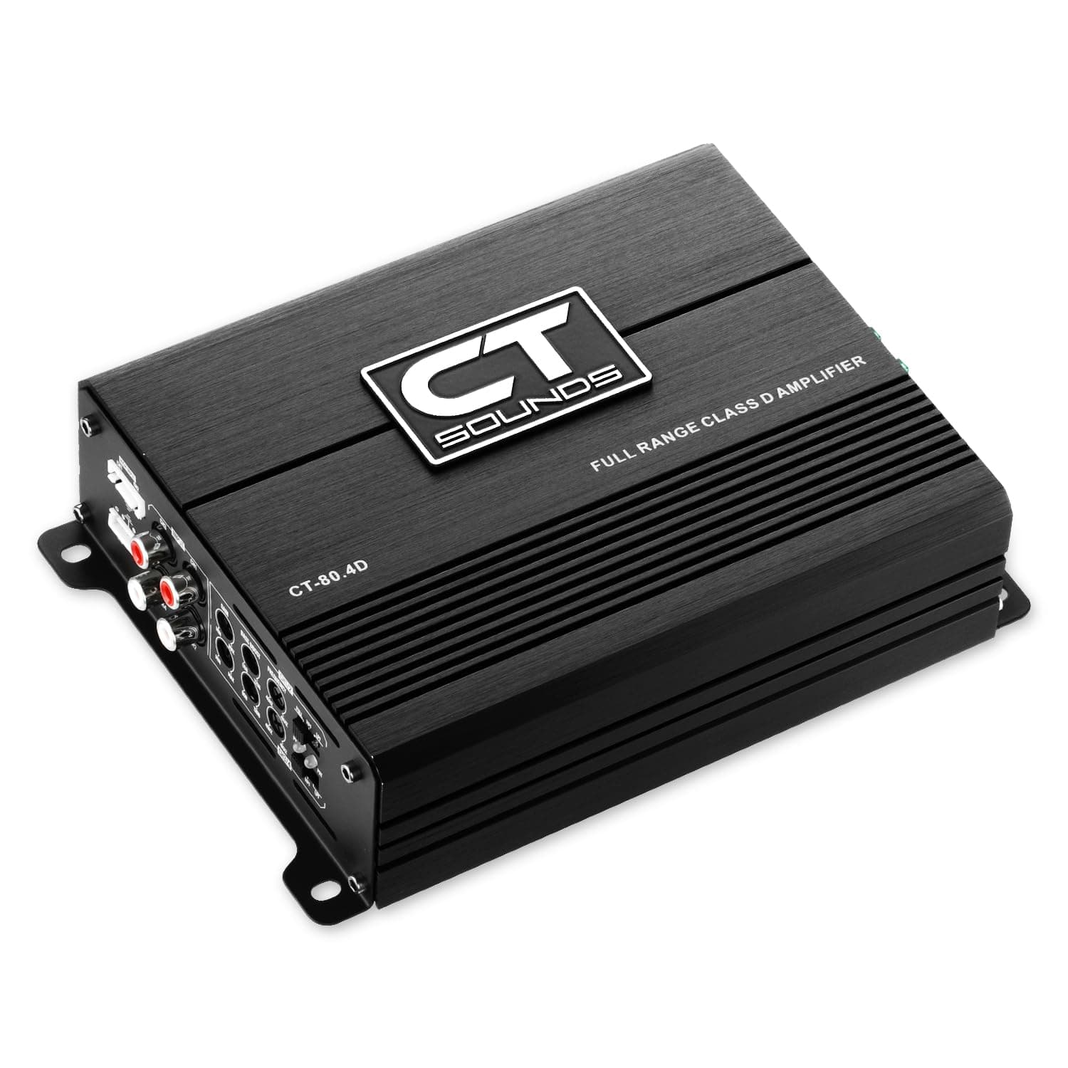 CT-80.4D Full-Range Class D 4 Channel Car Audio Amplifier, 480 Watts RMS