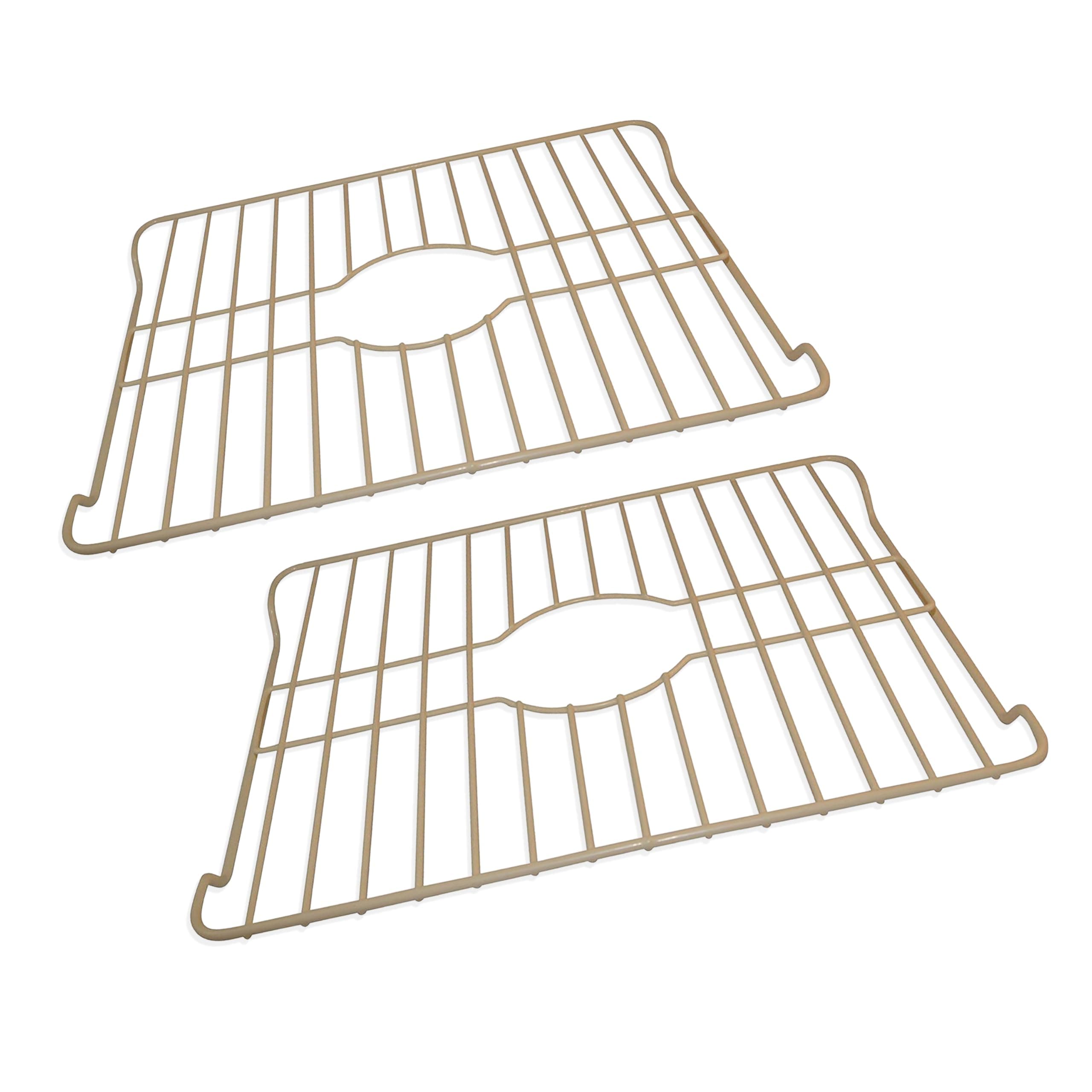 Better Houseware 1486/E Medium Sink Protector Grid, Almond (2 Pack)