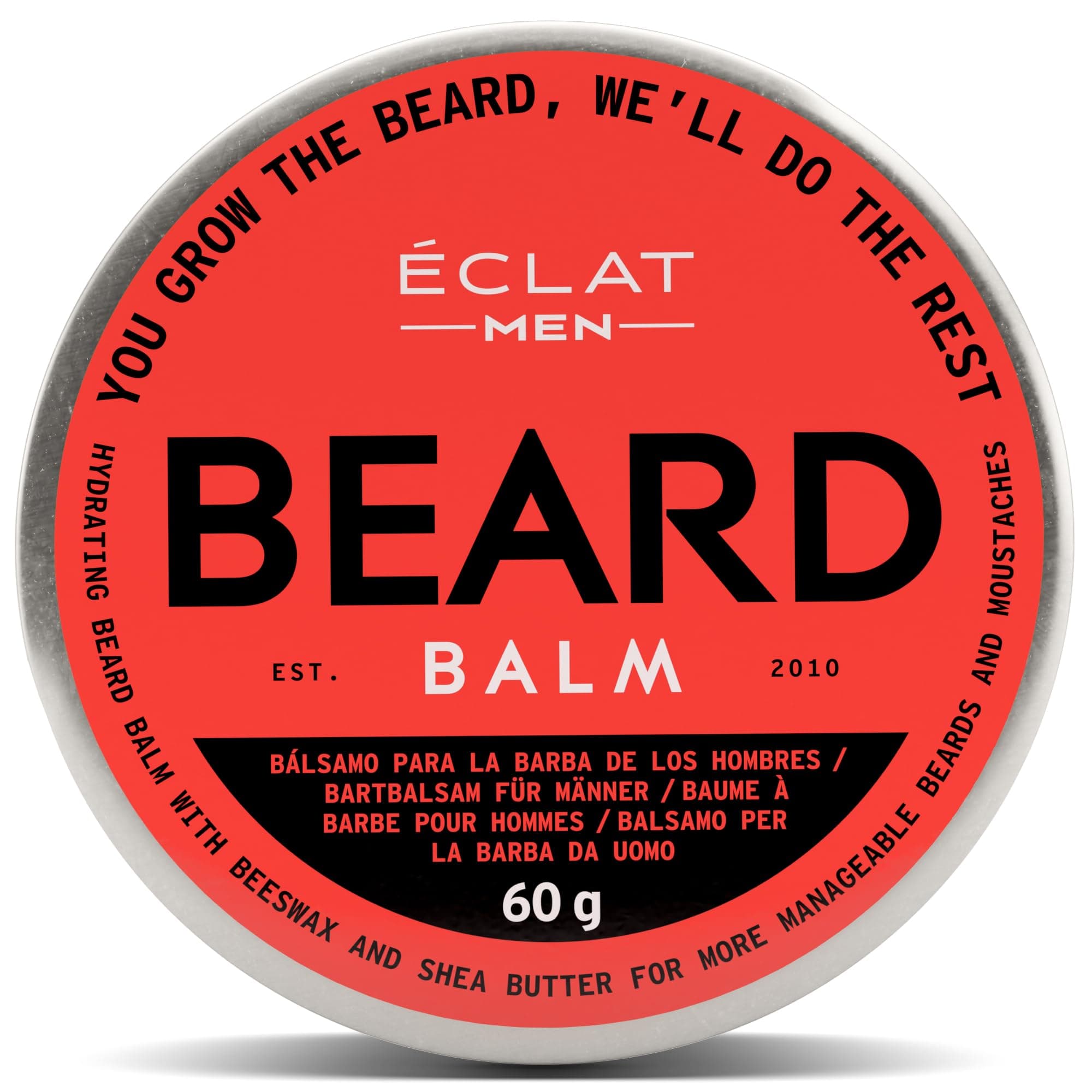 Men Beard Balm, Beard Moisturiser for Men, Hydrating Beard Balm for Men with Shea Butter, Beard Butter Men with Pure Argan Oil - Beard Wax for Men & Softener Beard Wax, Beard Softener for Men