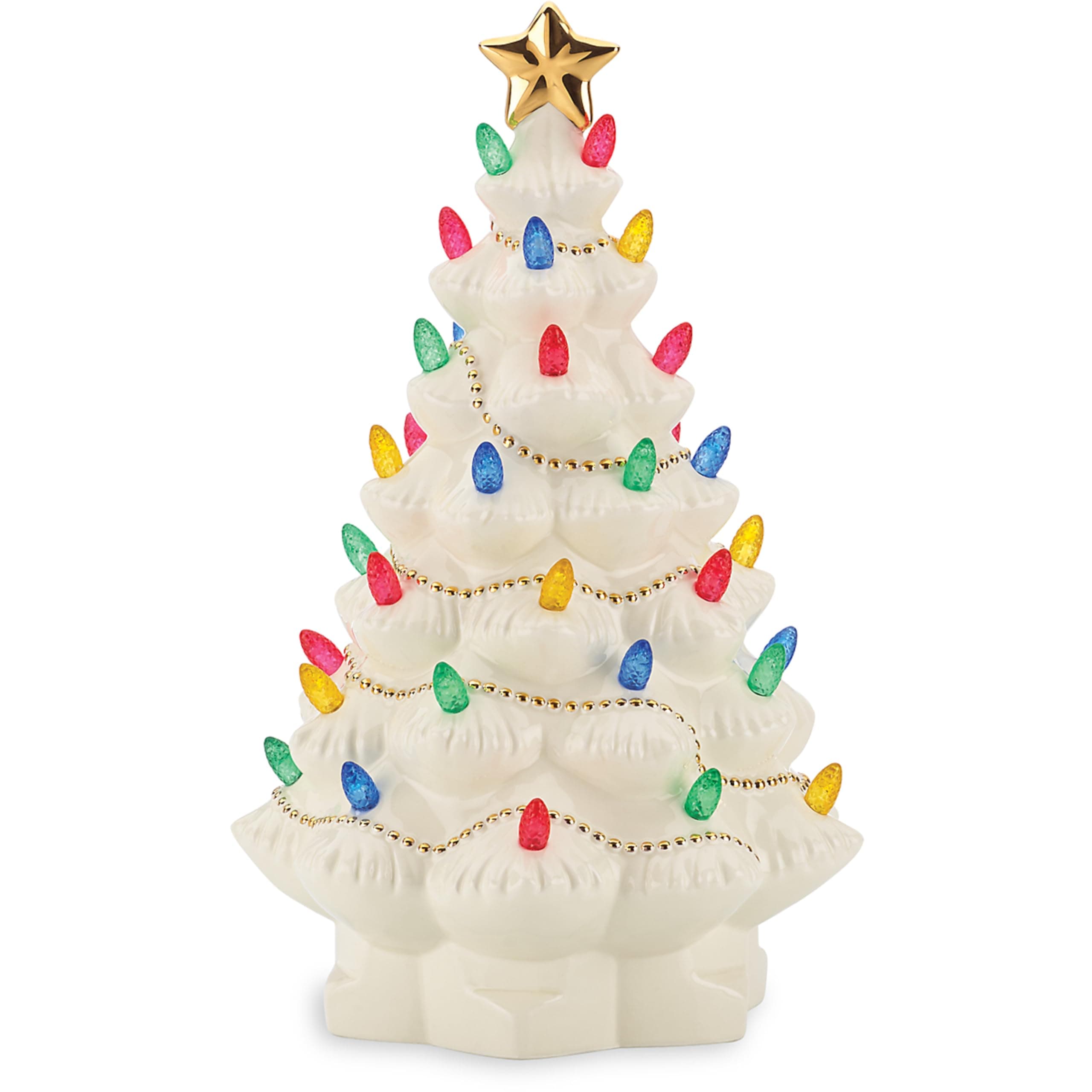 867360 Treasured Traditions Ivory Lighted Tree Figurine