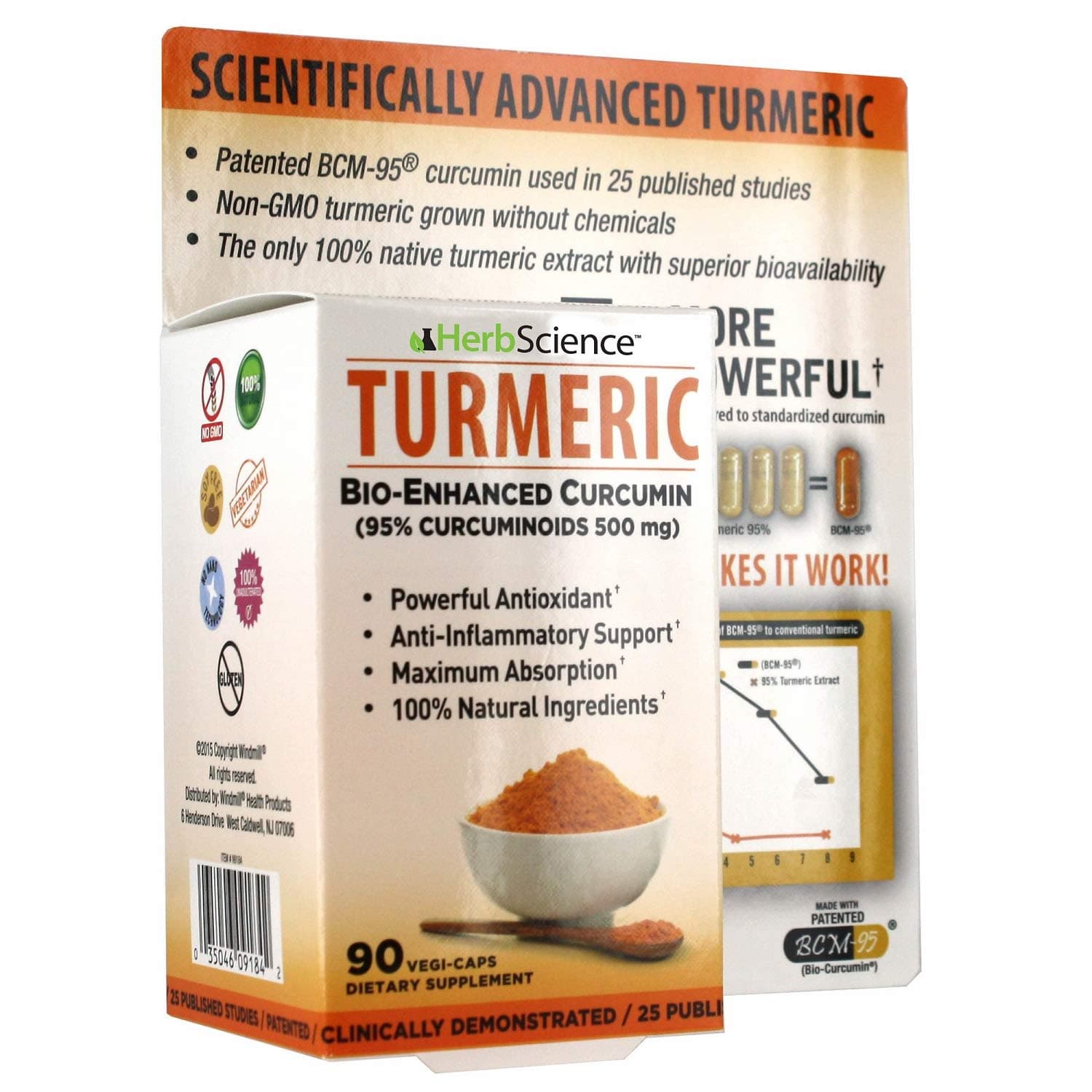Herb Science Tumeric Dietary Supplement, 90 ct.