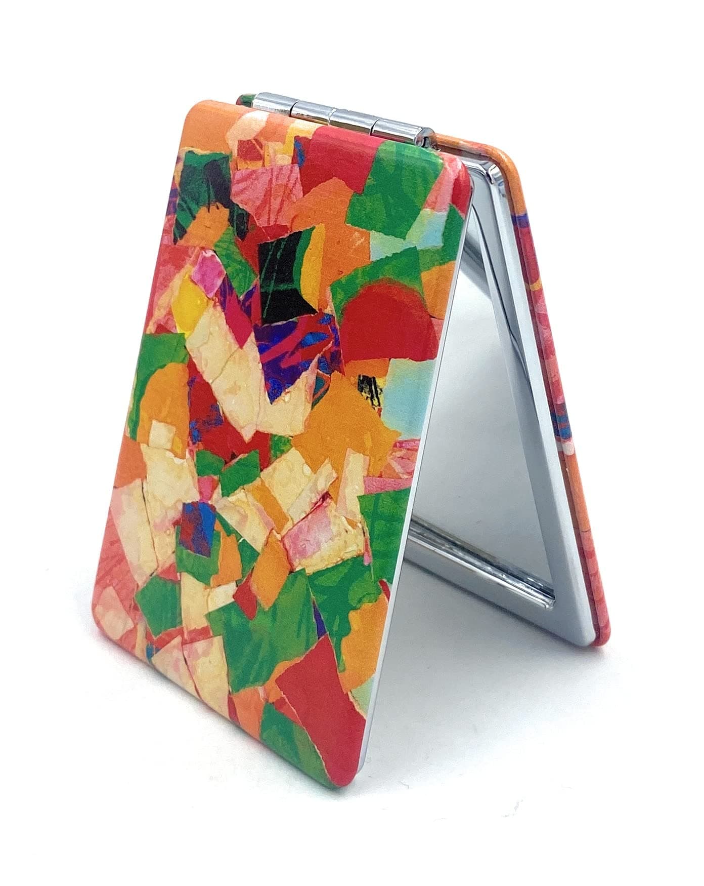 Compact Mirror Cocaine Mirrors Small Fold Pocket Makeup Mirror Mini Cosmetic Mirror Handheld Mirror Abstractive Pattern Wedding Gifts