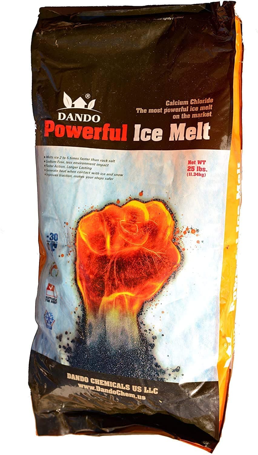DANDO Powerful ICEMELT 25 LBS Calcium Chloride