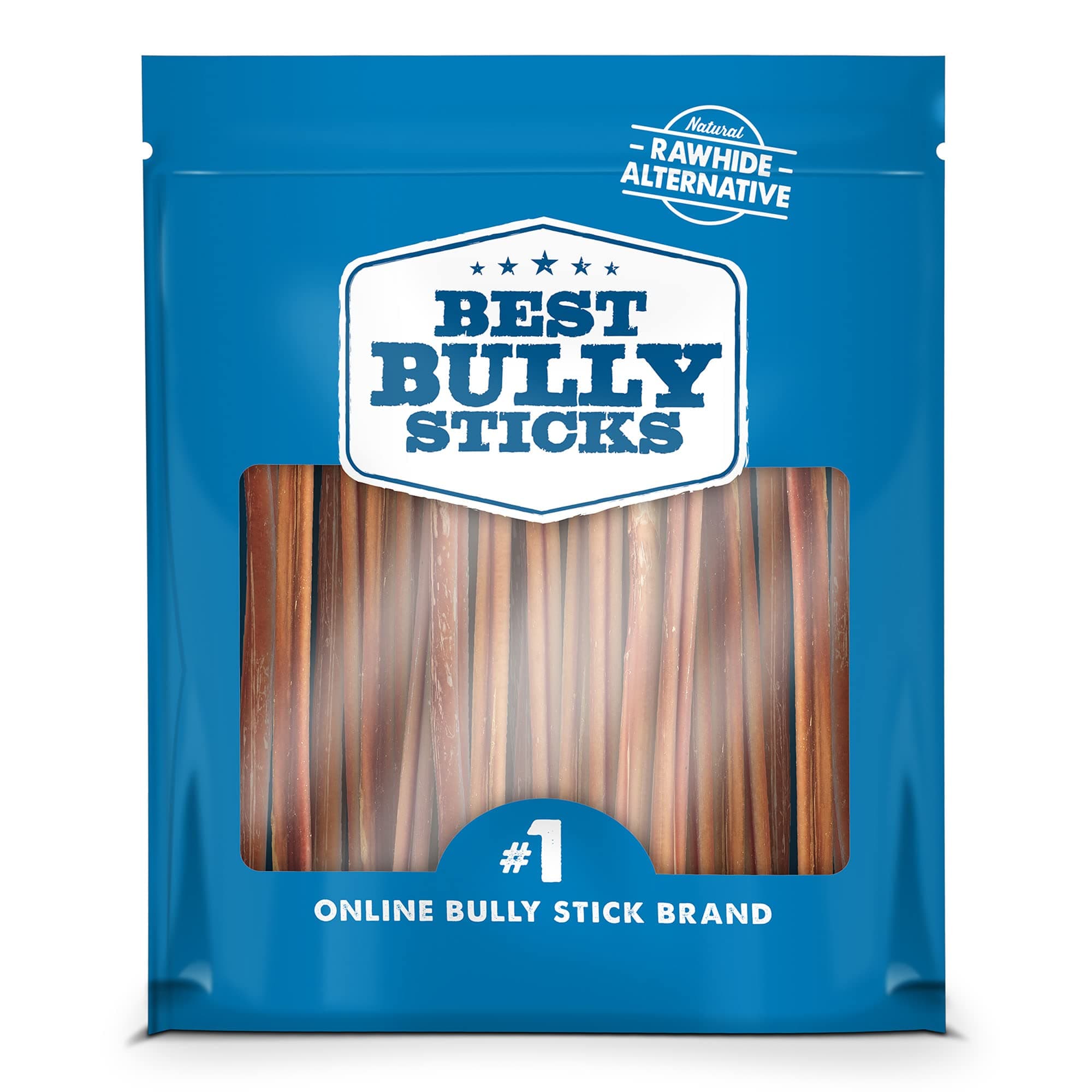 6 Inch Thin Bully Sticks - 24 Count (Pack of 1) - Natural, Easily Digestible, 100% Grass-Fed, Grain and Rawhide Free