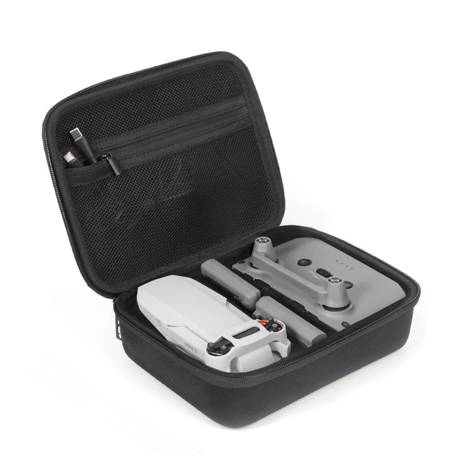Carrying Case for DJI Mavic Mini 2 Hard Shell Storage Case for Mini 2/2 SE/4K Drone Remote Controller and Accessories, with Propeller Protectors and Control Stick Cover