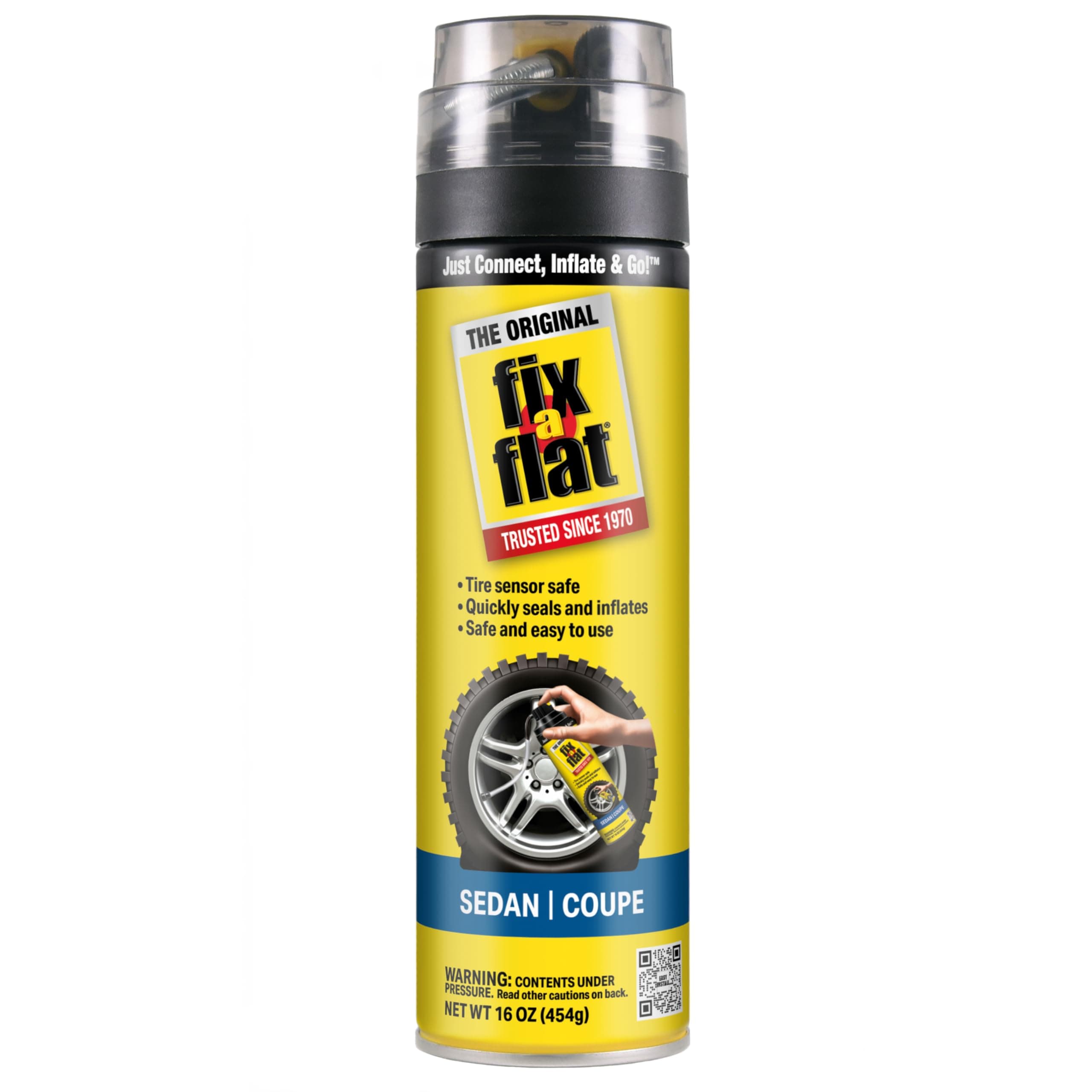 Fix-A-Flat S60420 Tire Inflator with Eco-Friendly Formula, (16 oz)