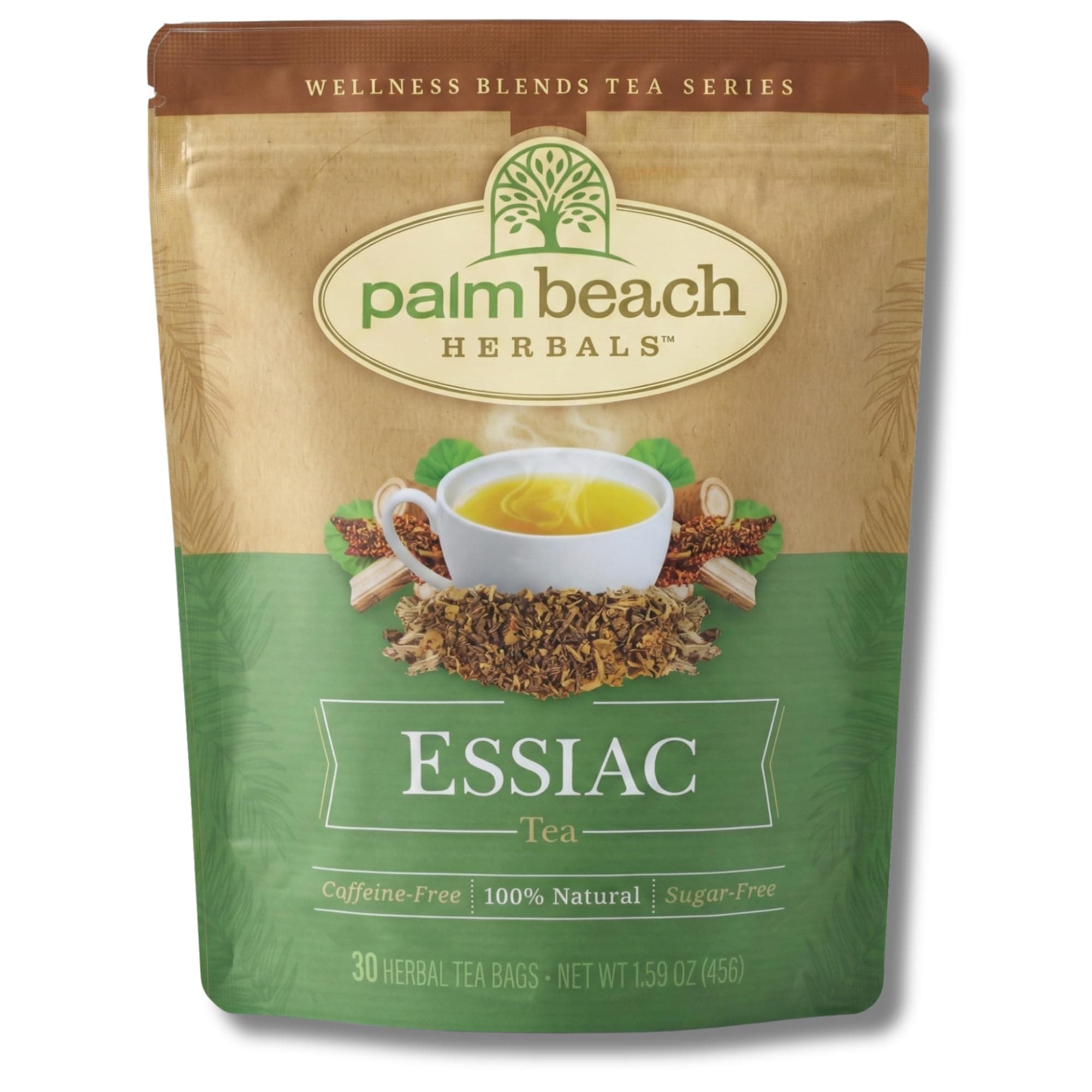 Essiac Tea - Genuine Essiac Herbal Blend for Immune, Detox and Wellness Support - Caffeine Free - Sugar Free - 30 Tea Bags