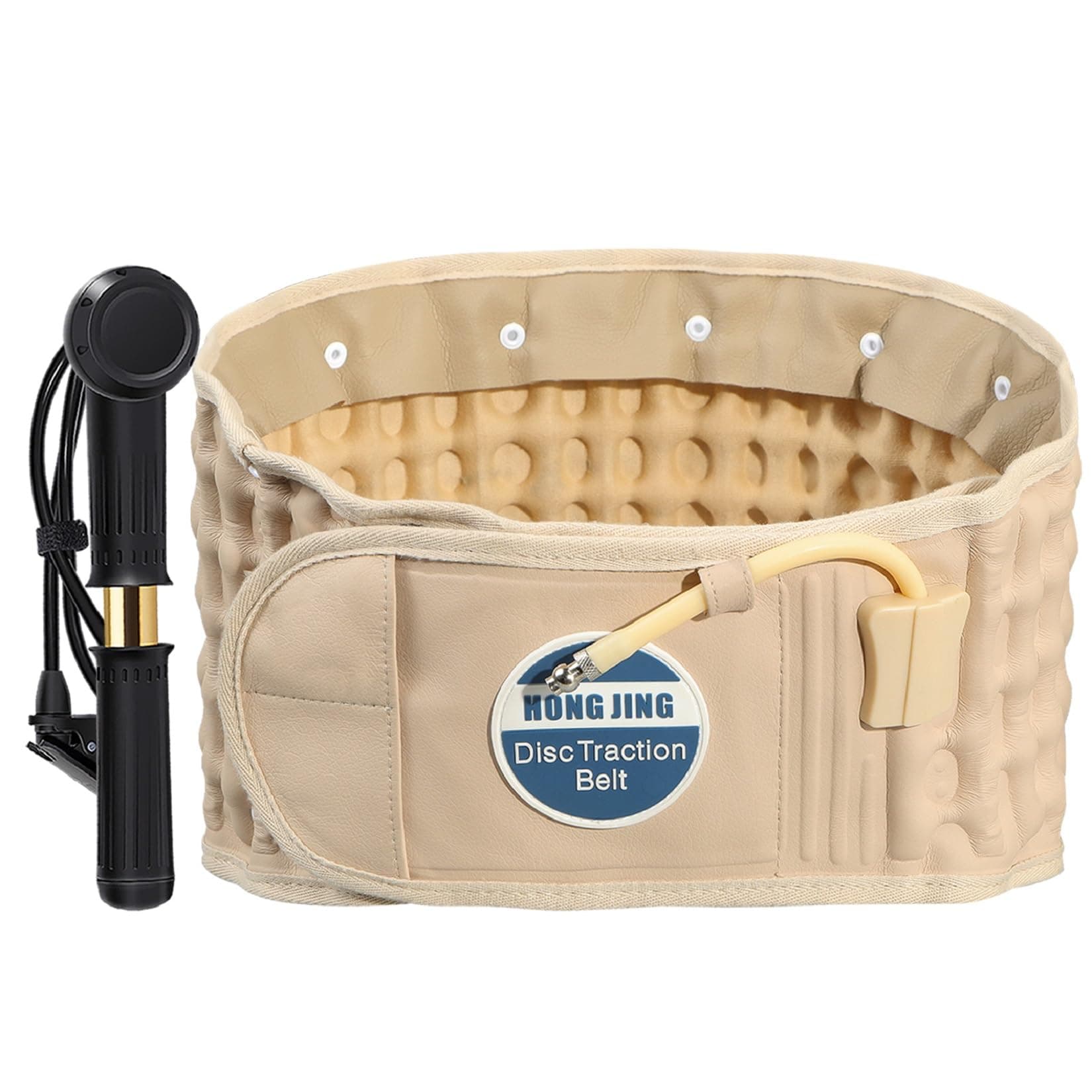 Back Decompression Belt Lumbar Support for Back Pain Relief Lower Back Traction Device, One Size Fits 29-49 Waist