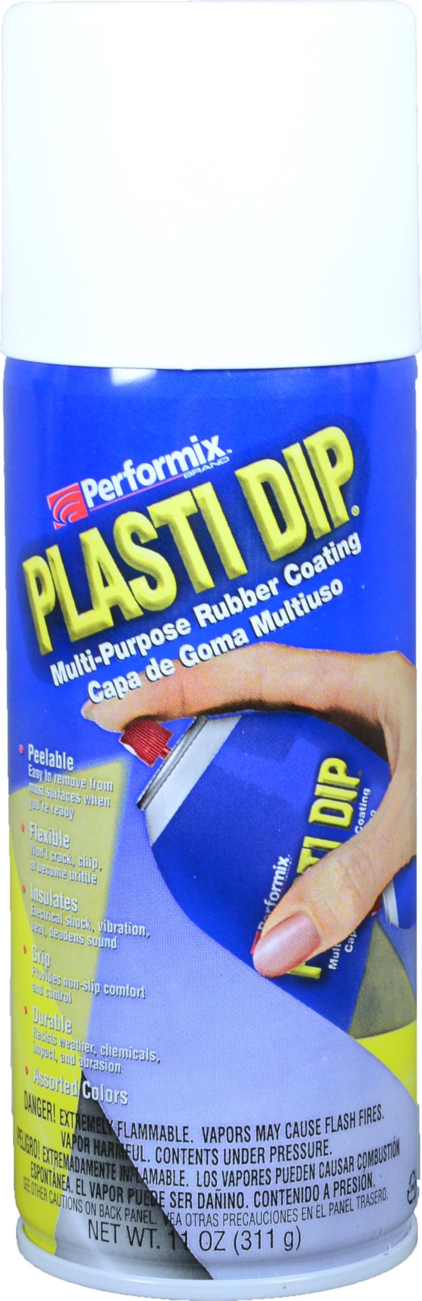 Plastic/Rubber Paint - 400ml - Spray (White)